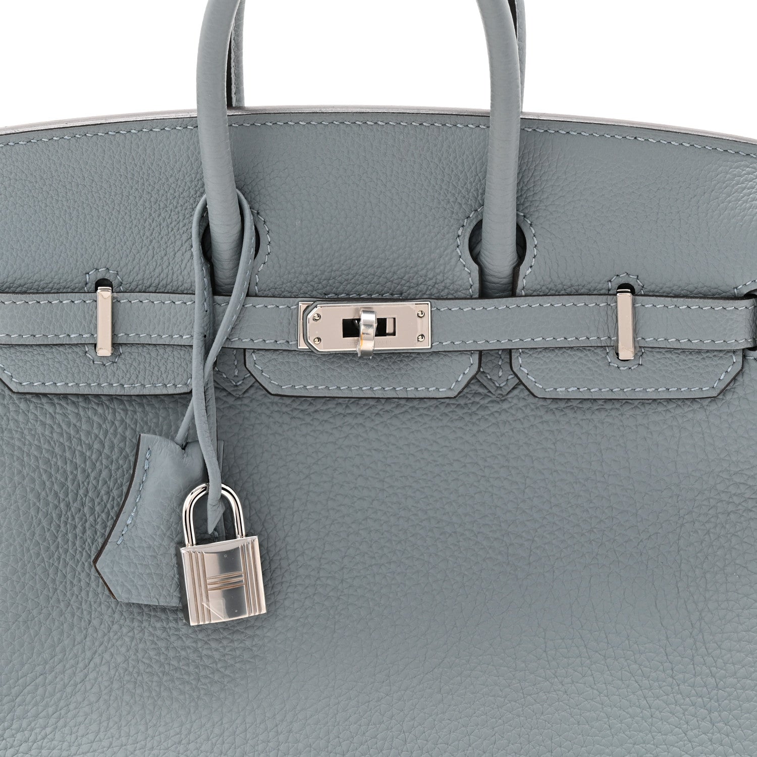 Togo Verso Birkin 25 Bleu Lin Chai