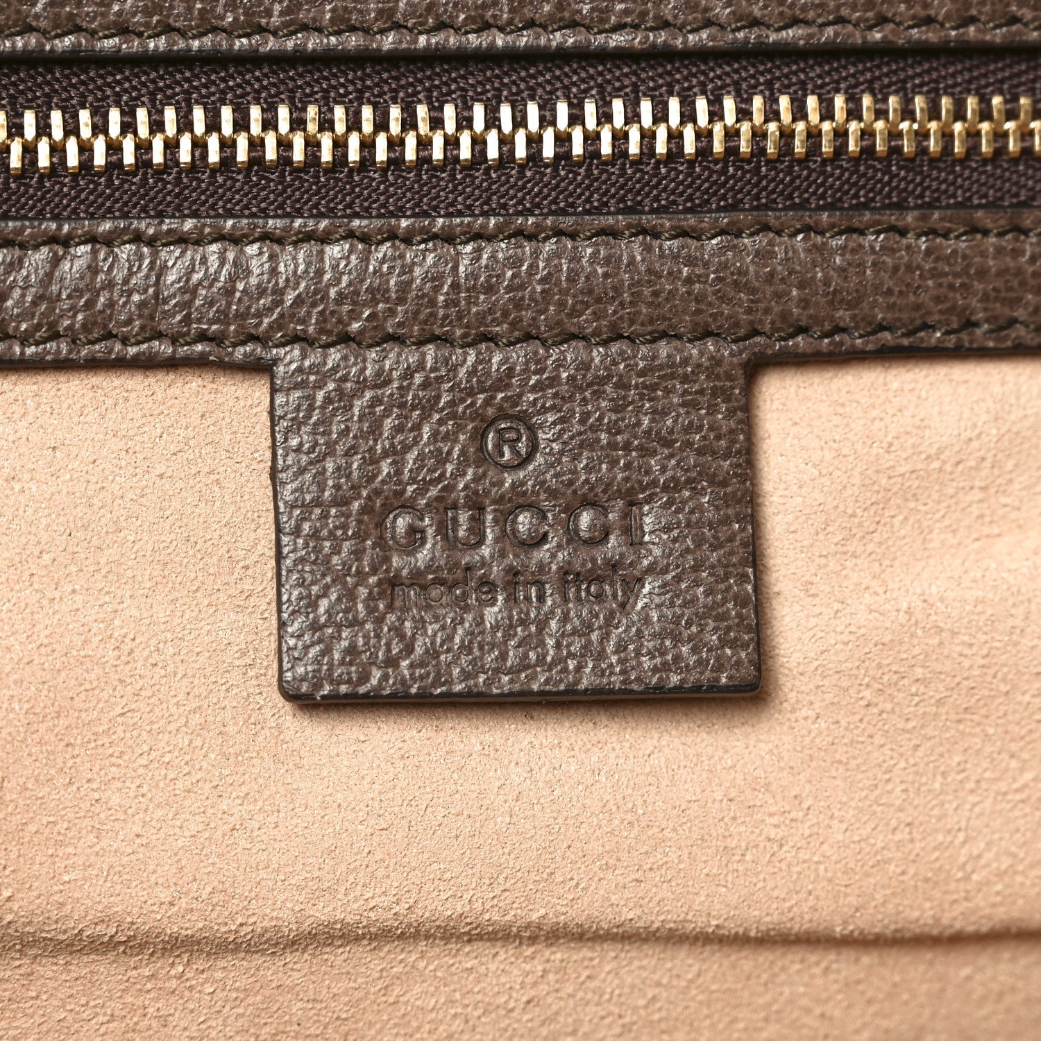 GG Supreme Monogram Medium Ophidia Shopping Tote Brown