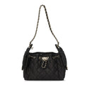 Denim Quilted Mini Chanel 25 Handbag Dark Blue