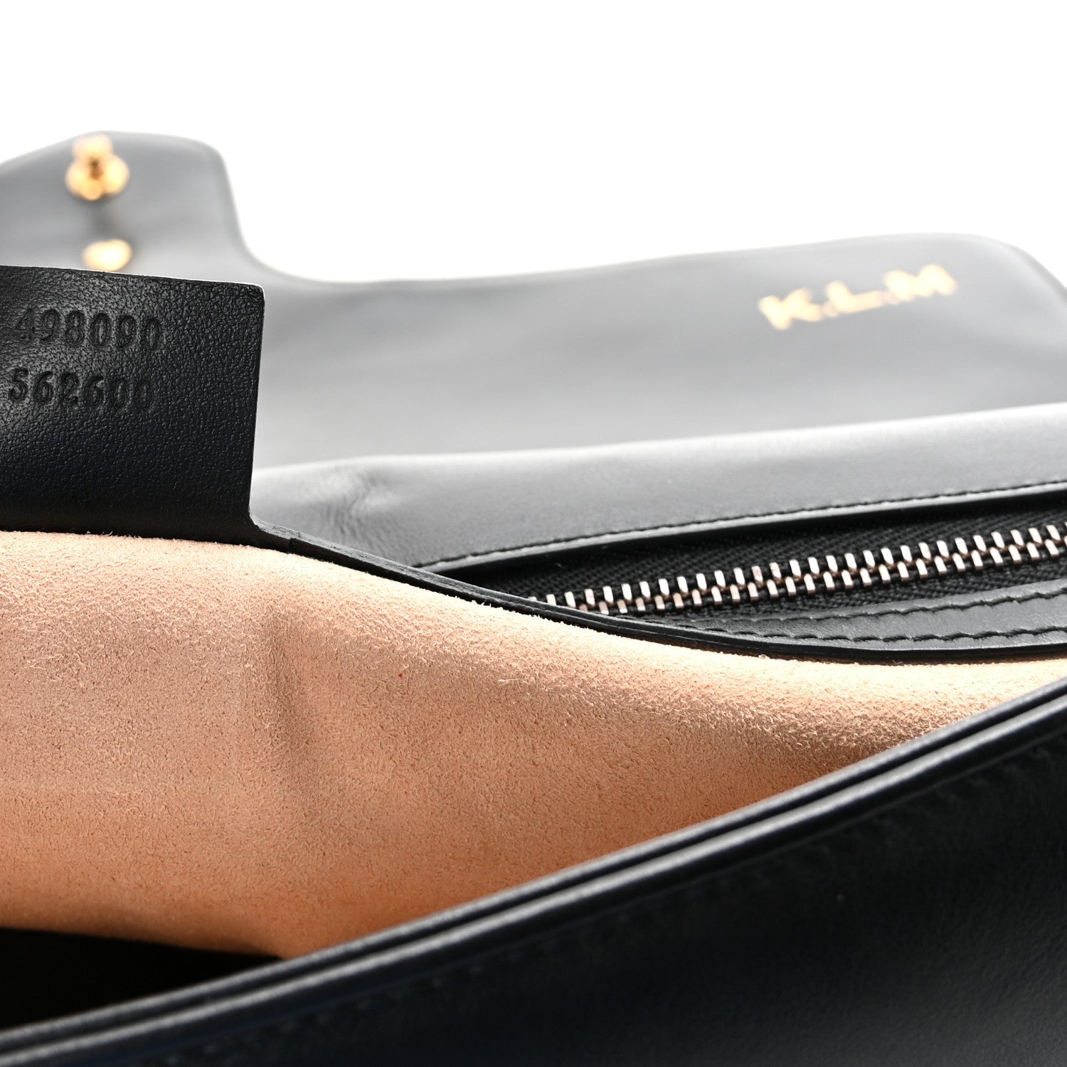 Calfskin Matelasse Large GG Marmont Shoulder Bag Black