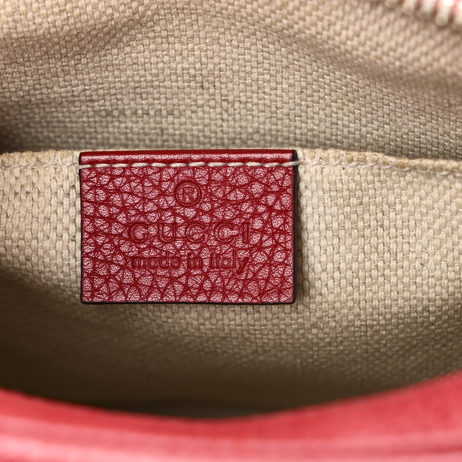 Pebbled Calfskin Small Soho Disco Bag Tabasco Red