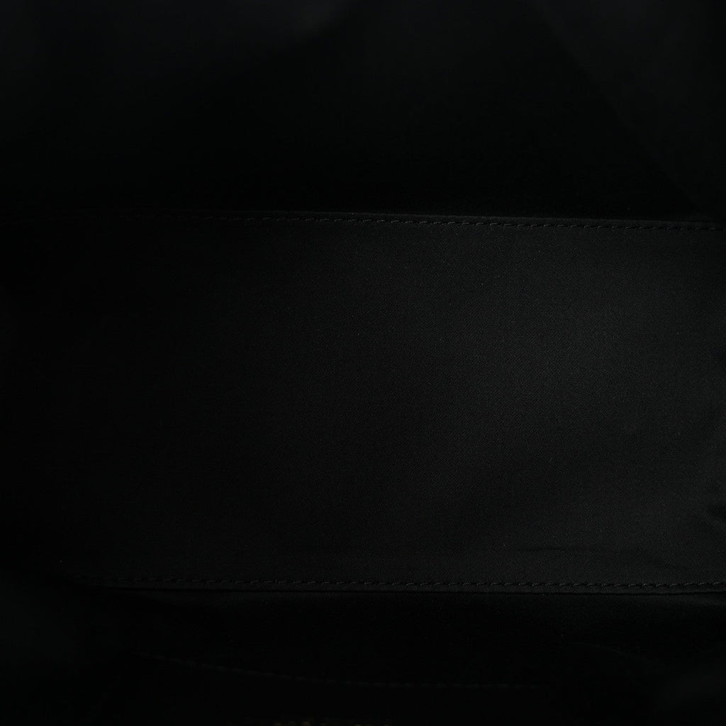 Washed Denim Quilted Small Chanel 25 Handbag Black
