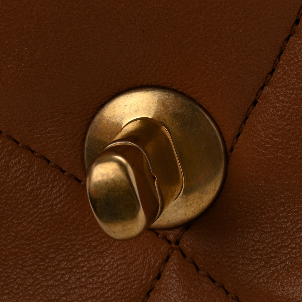 Lambskin Quilted Medium Chanel 19 Flap Brown