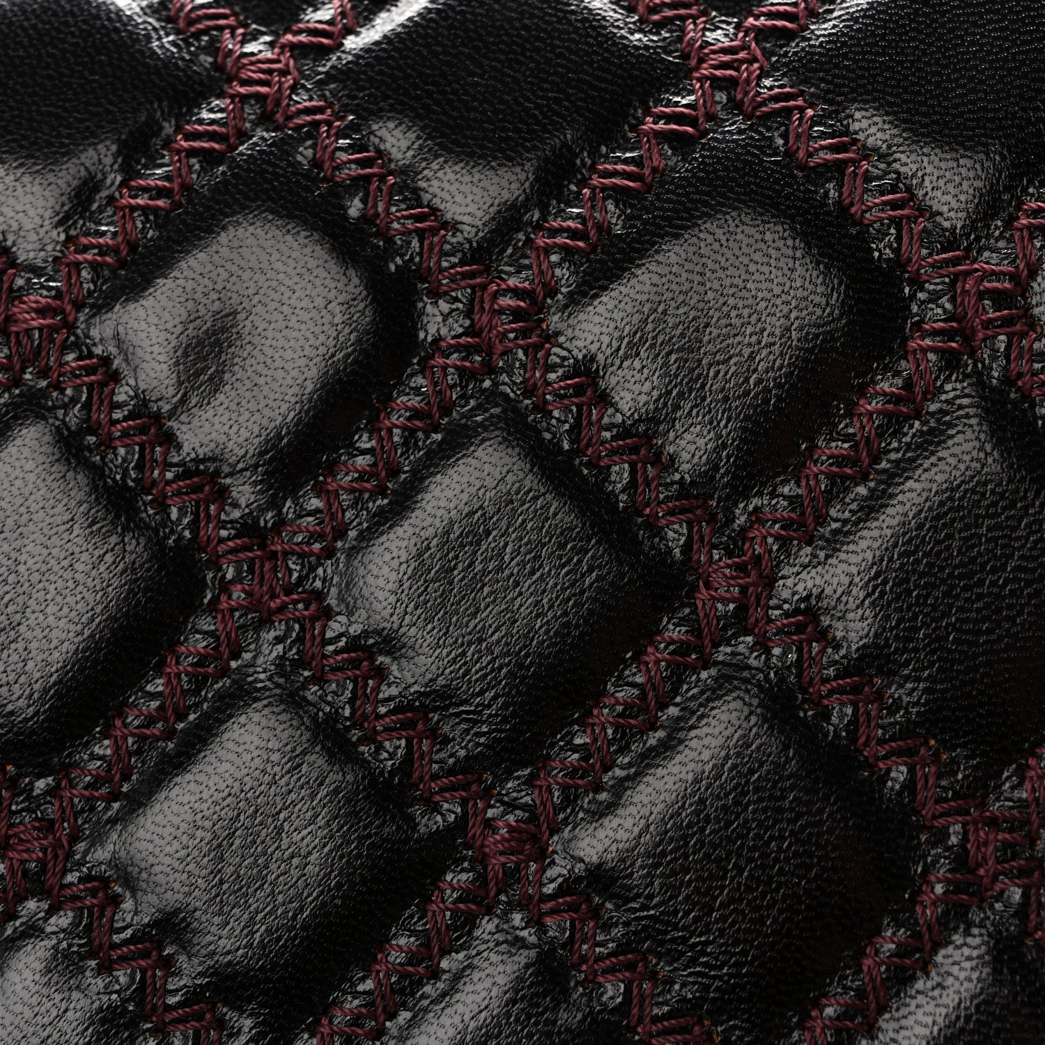 Goatskin Quilted New Medium Boy Handle Flap Burgundy