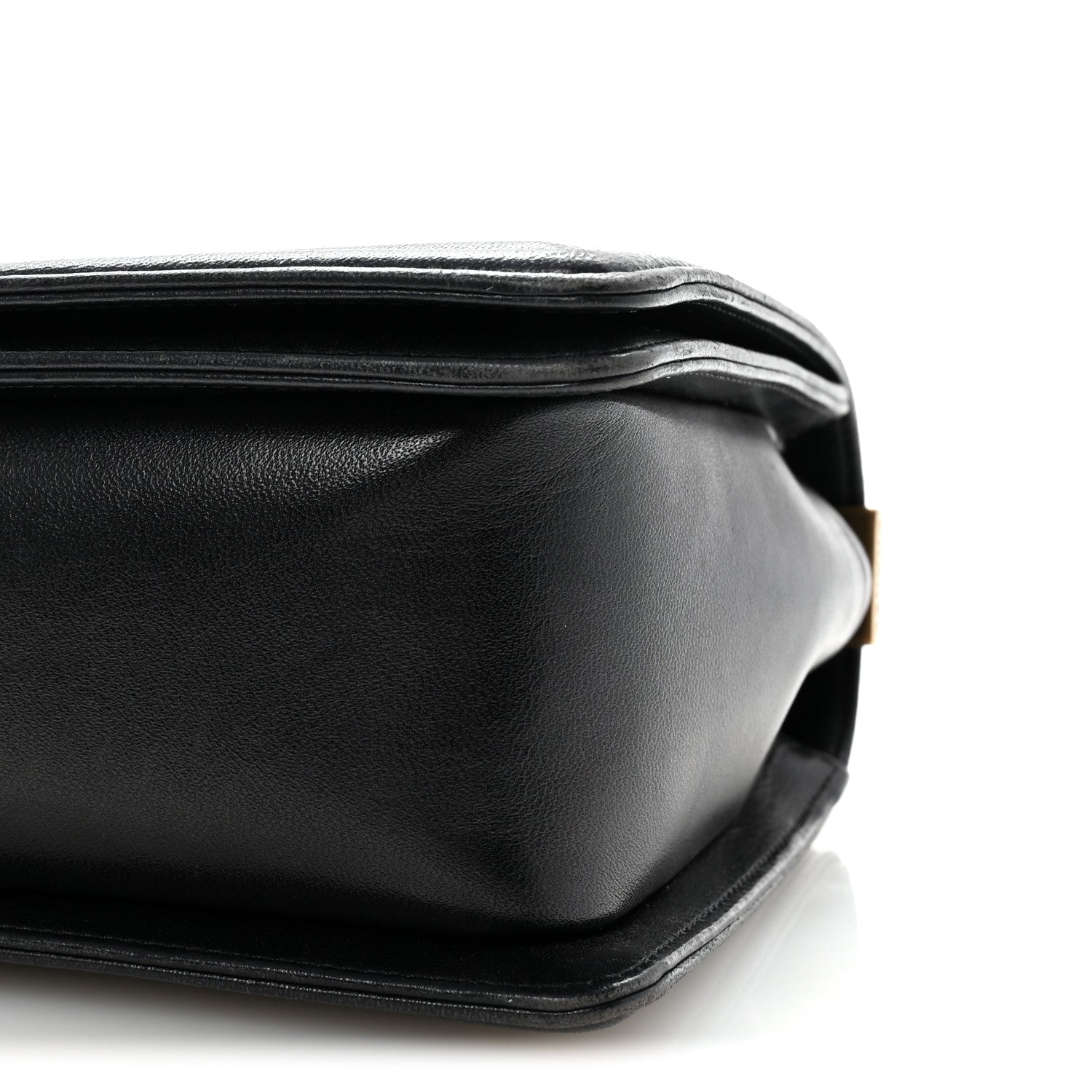 Lambskin Quilted Medium Boy Flap Black