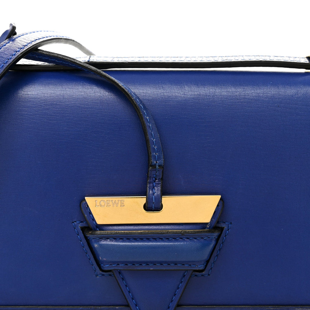 Calfskin Small Barcelona Shoulder Bag Royal Blue