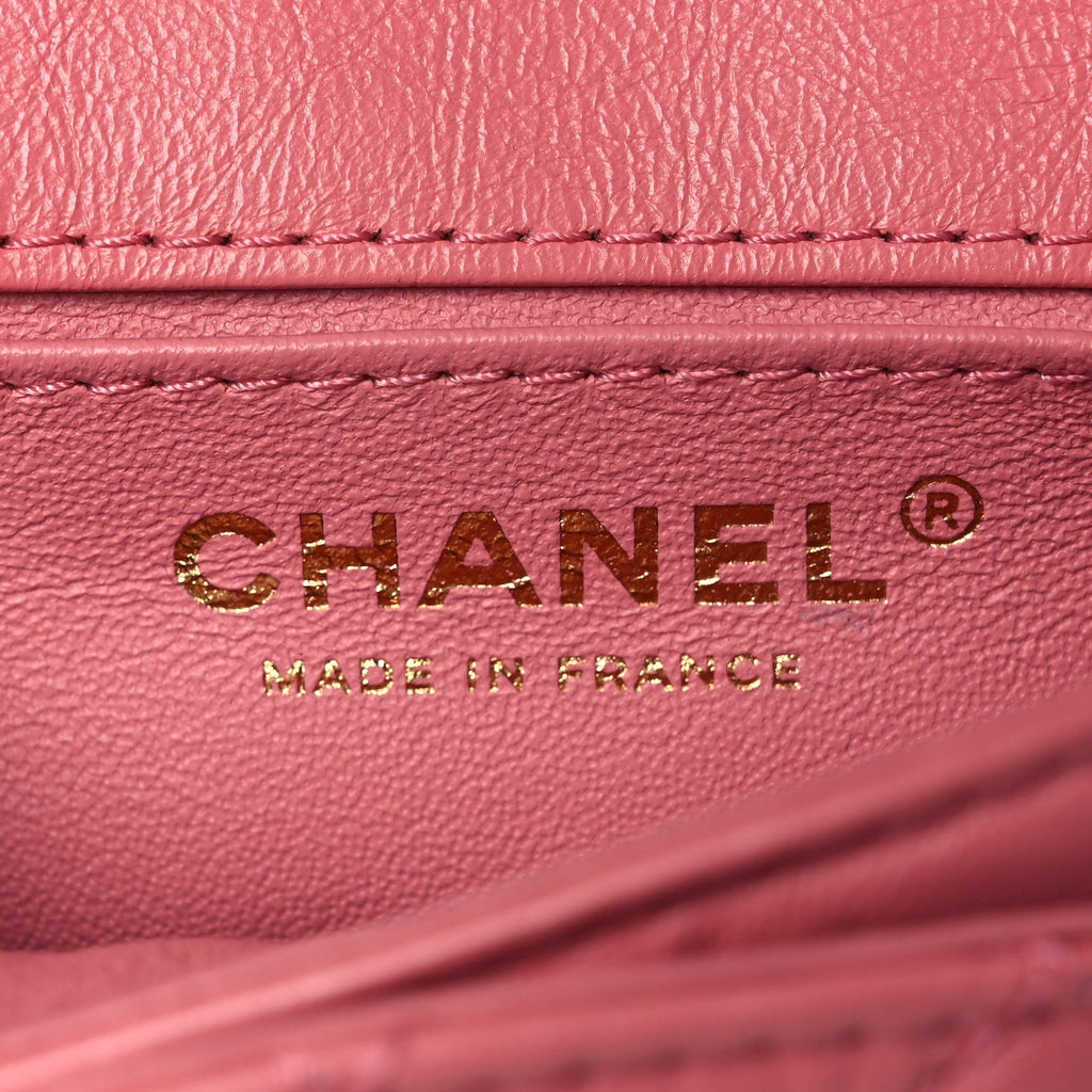 Aged Calfskin Quilted 2.55 Reissue Flap Belt Bag Pink