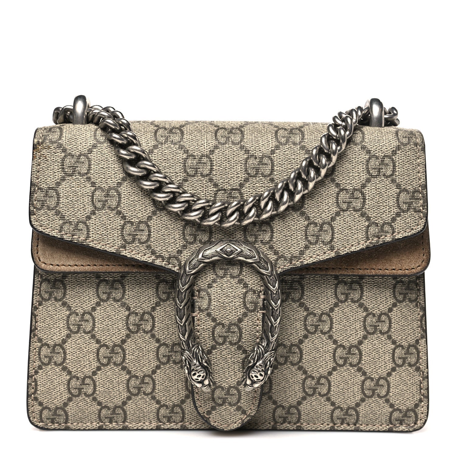 GG Supreme Monogram Mini Dionysus Shoulder Bag Taupe