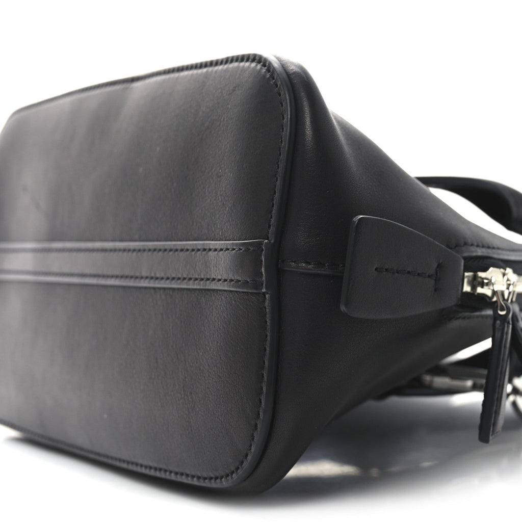 Saddle Calfskin Mini Devon Bag Black