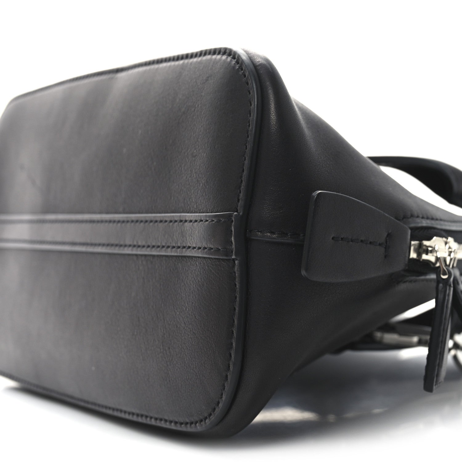 Saddle Calfskin Mini Devon Bag Black