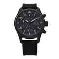 Ceramic Titanium Textile 41mm Pilot Top Gun Chronograph Automatic Watch Black IW388106