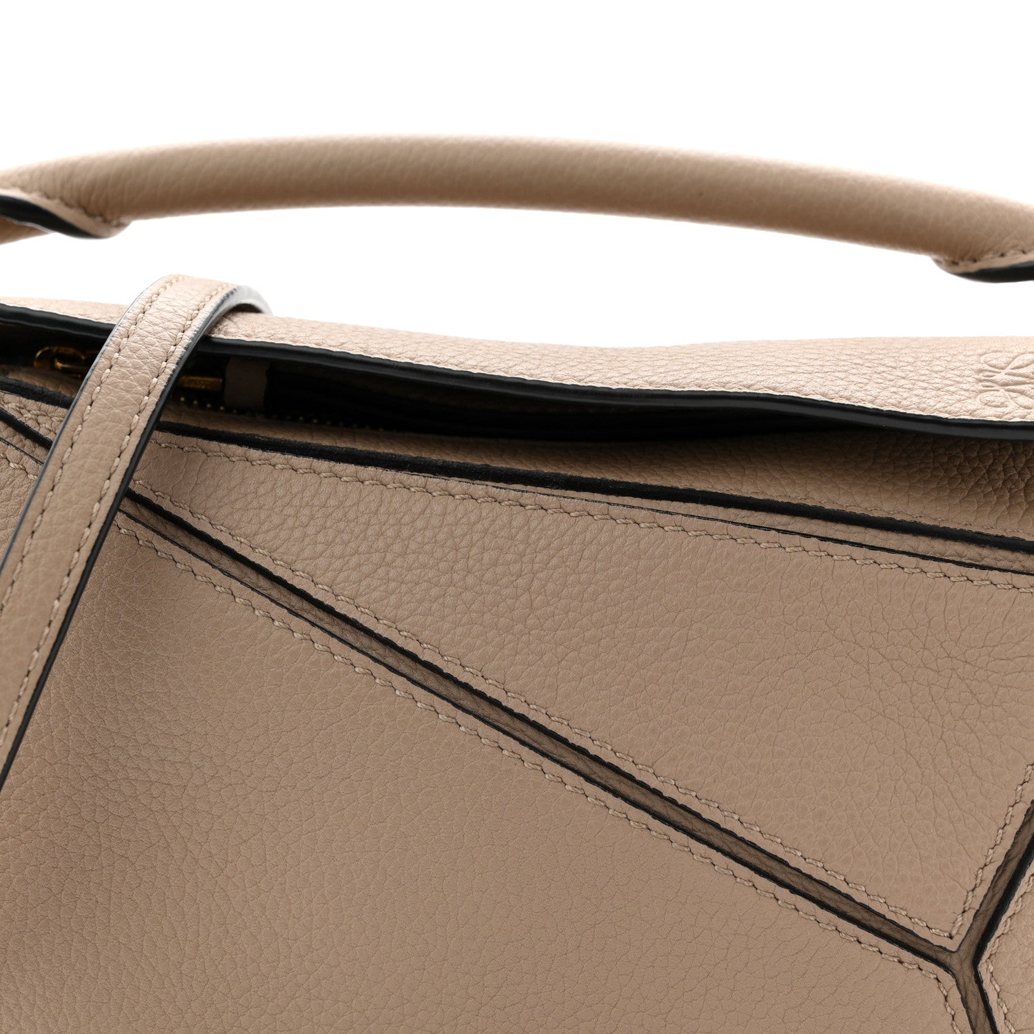Calfskin Mini Puzzle Bag Sand