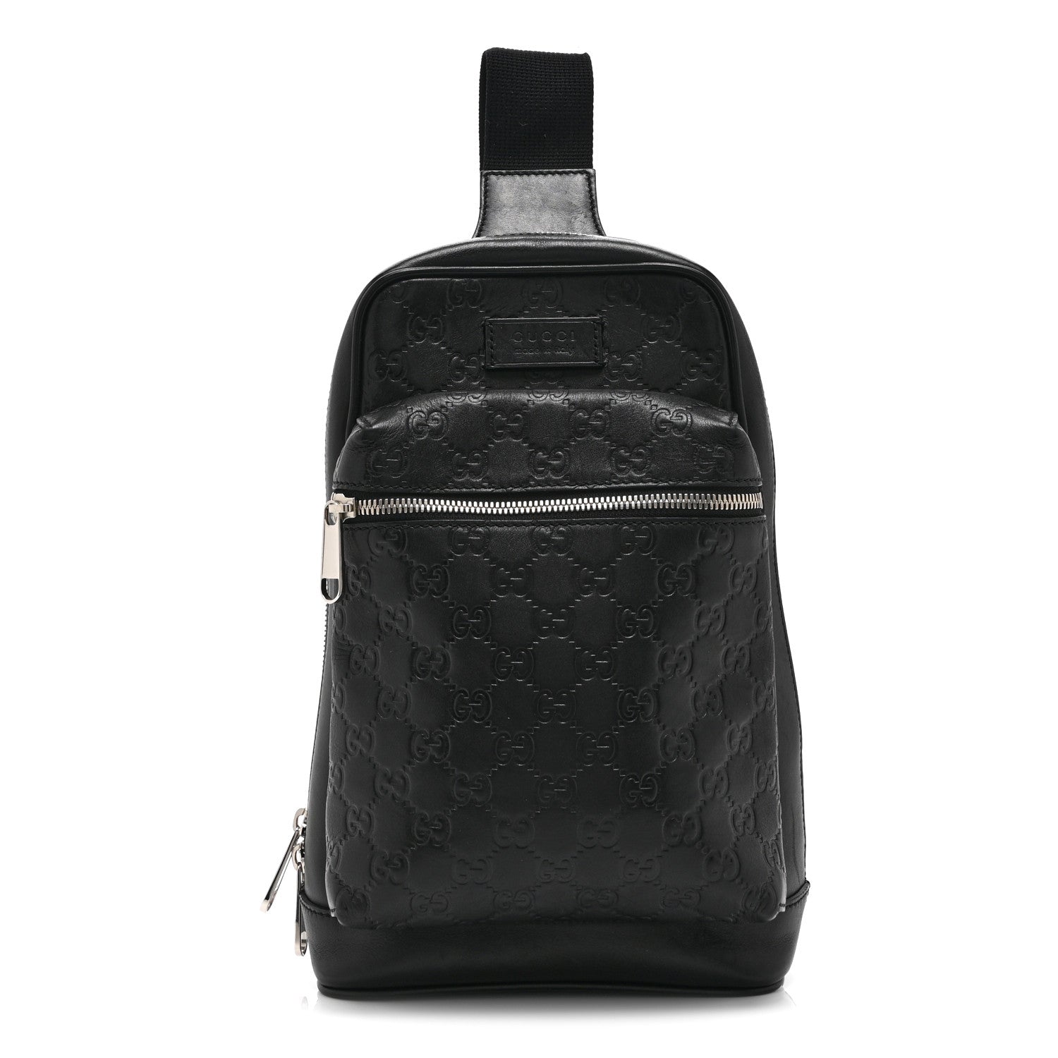 Guccissima Sling Backpack Black