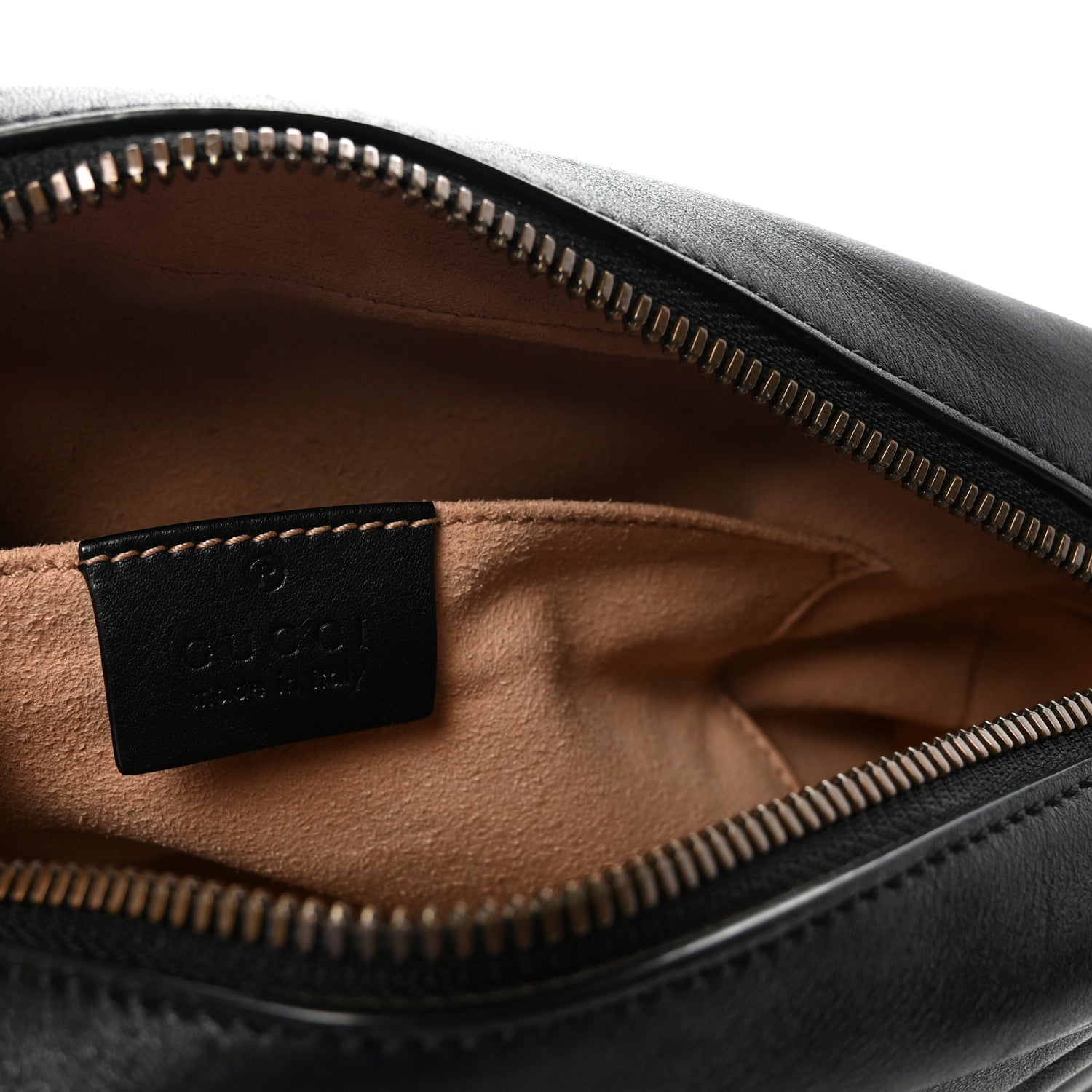 Calfskin Matelasse Small GG Marmont Chain Shoulder Bag Black