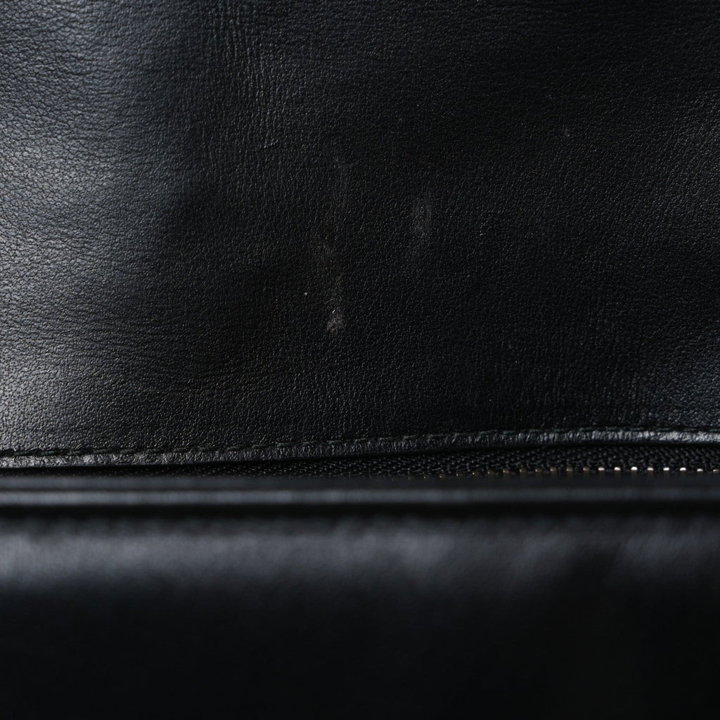 Calfskin Matelasse Medium GG Marmont Shoulder Bag Black