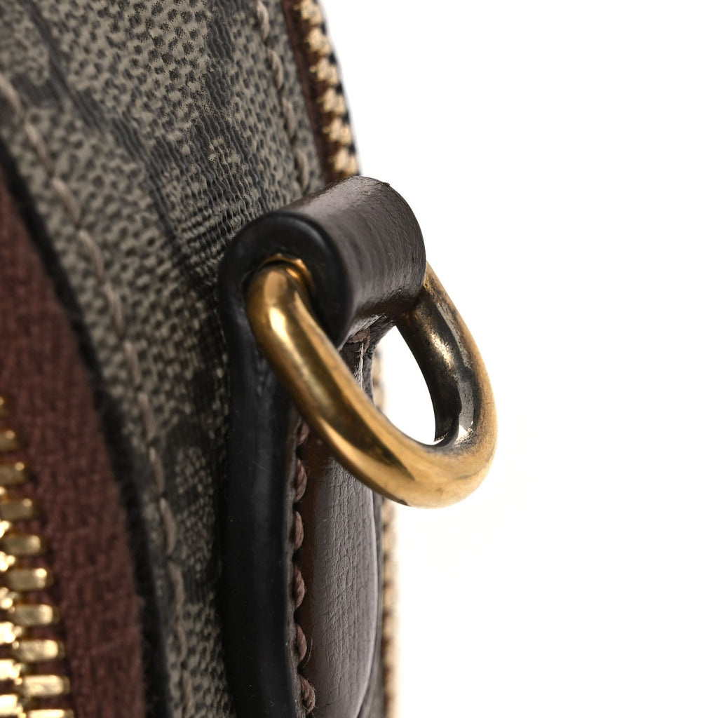 GG Supreme Monogram Azalea Calfskin Retro Interlocking G Multi-Function Bag Beige Ebony Brown Sugar