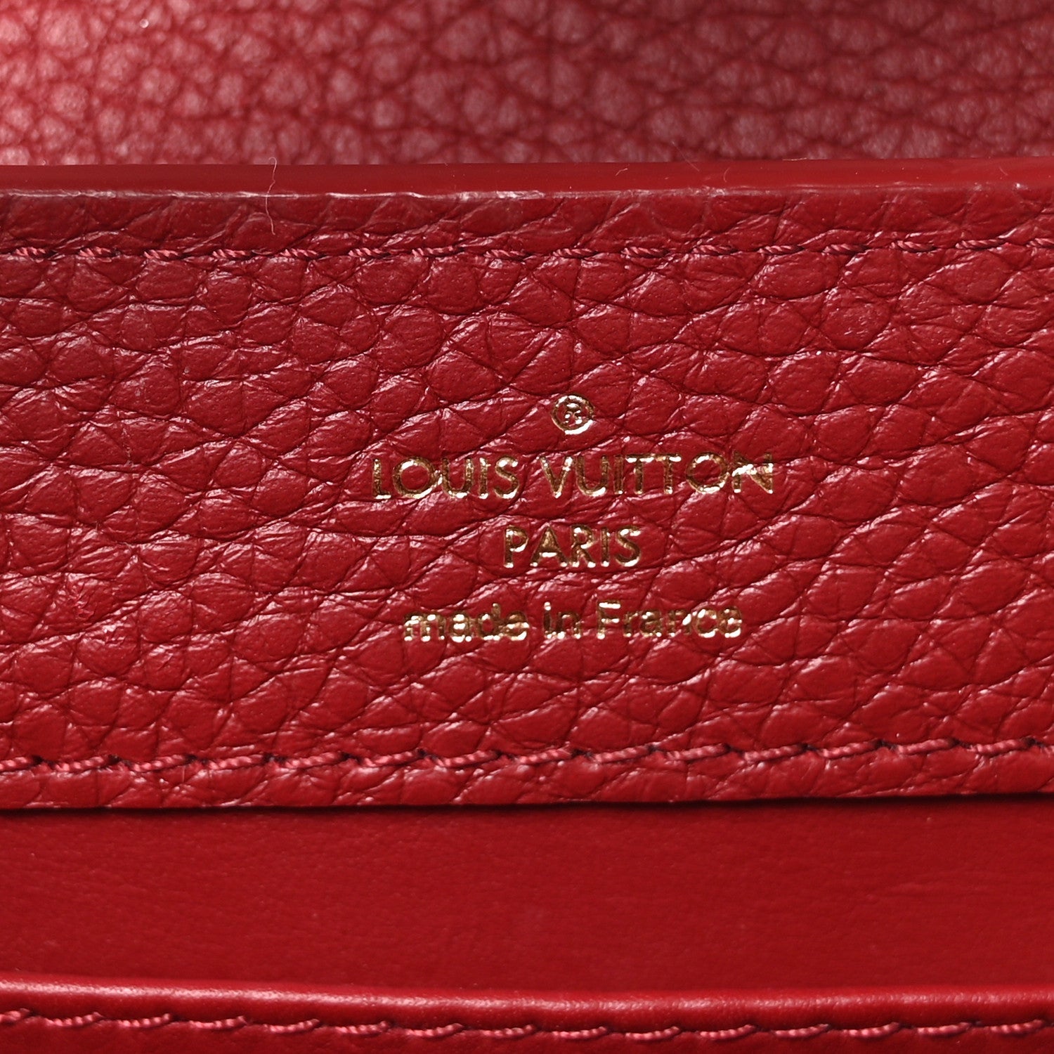 Taurillon Snakeskin Mini Capucines Burgundy