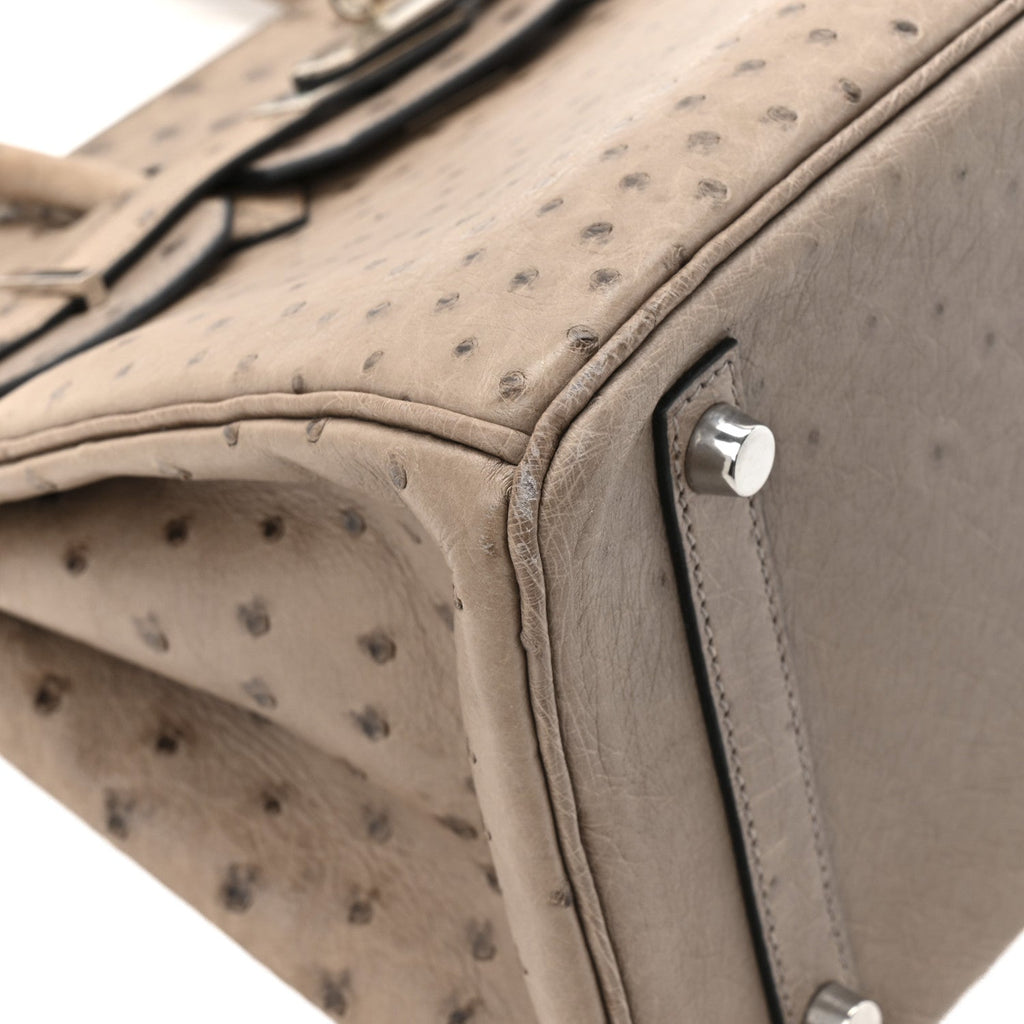 Ostrich Birkin 30 Mousse
