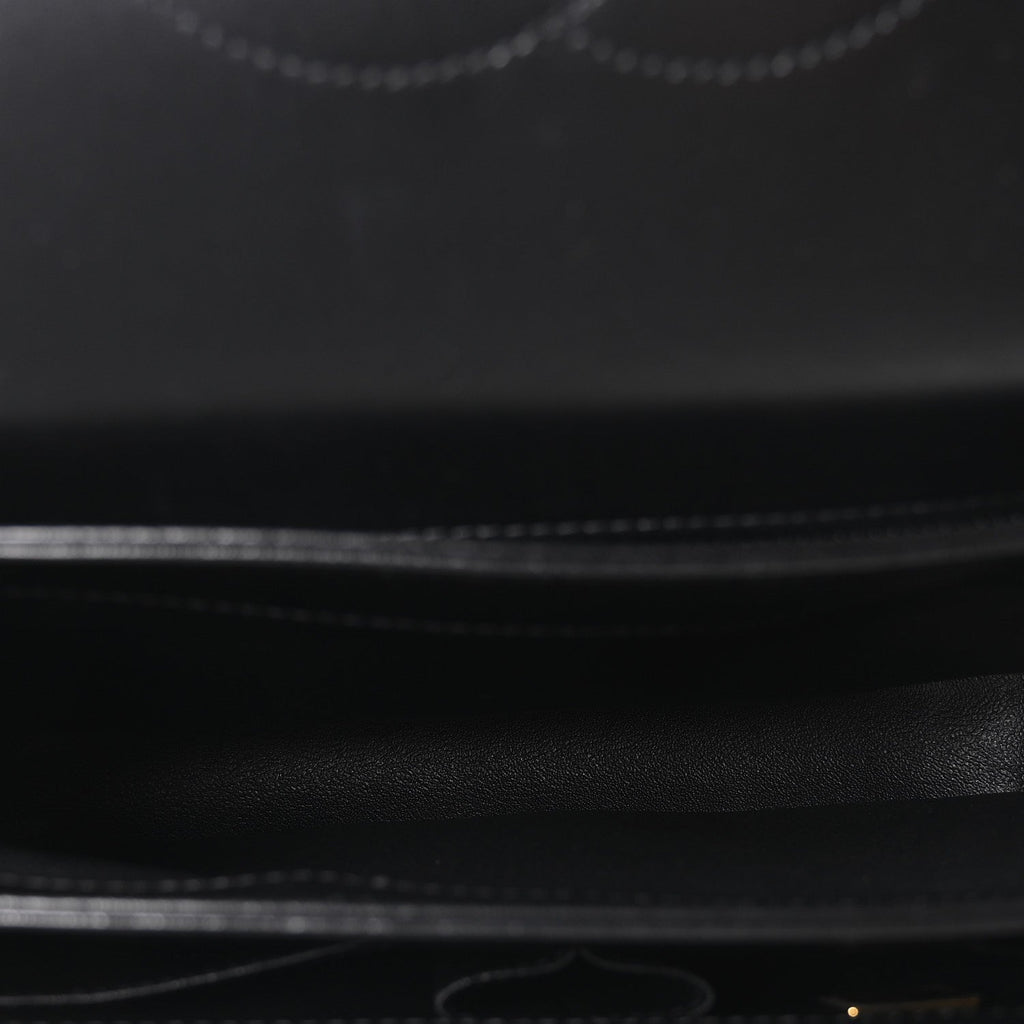 Lambskin Quilted Small Trendy CC Dual Handle Flap Bag Black