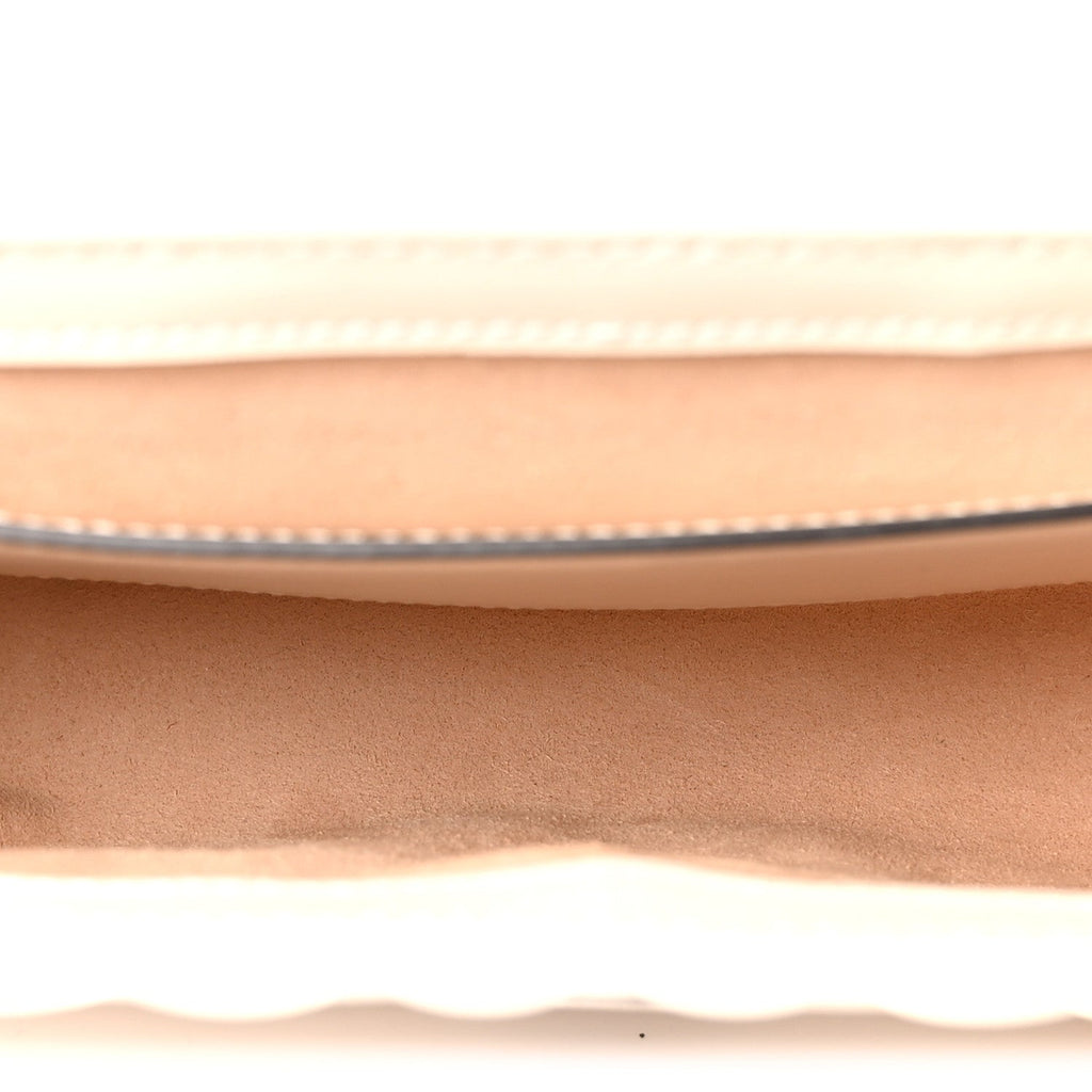 Calfskin Matelasse Aria Mini GG Marmont Shoulder Bag Mystic White