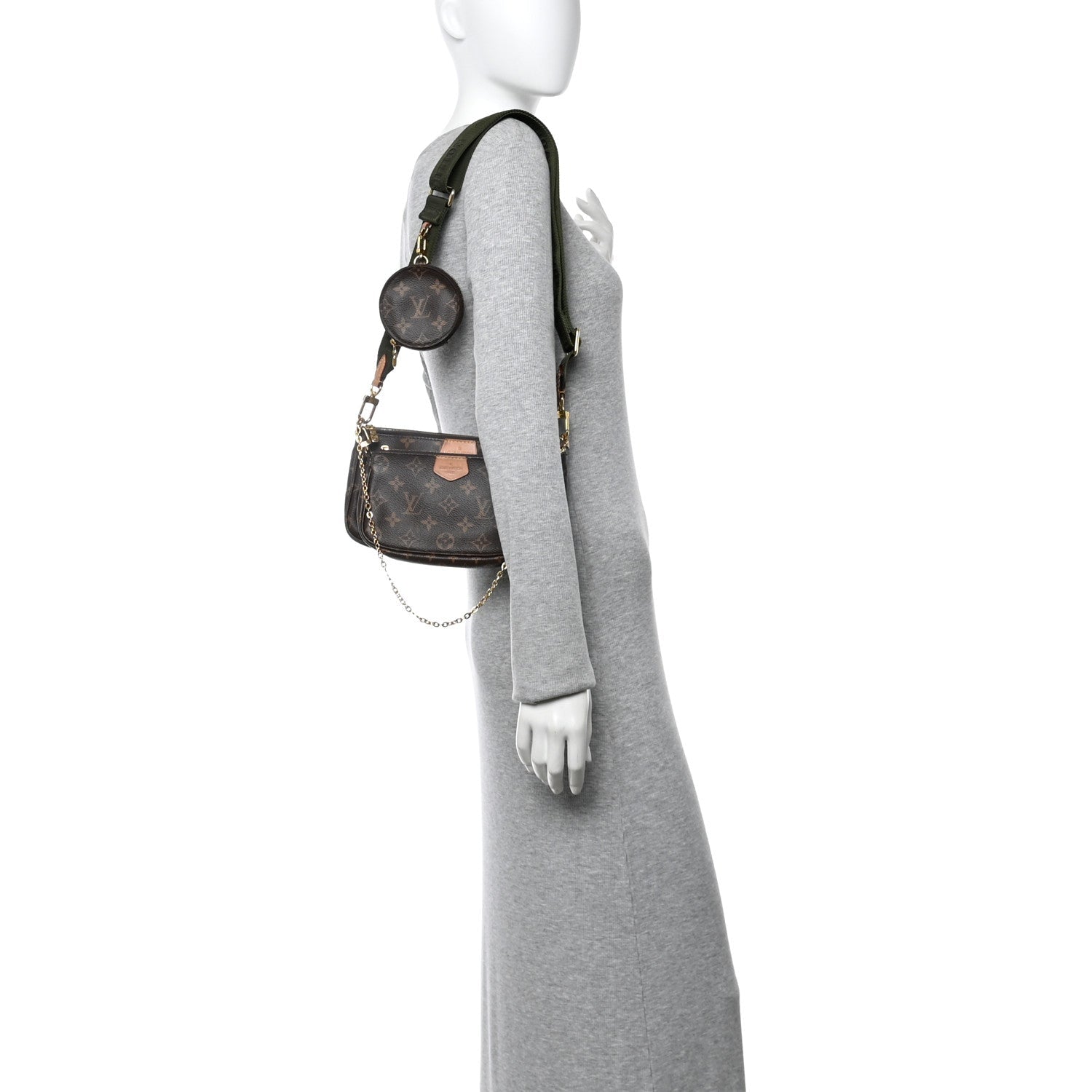 Monogram Multi Pochette Accessories Kaki
