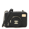 Lambskin Quilted Coco Click Bag Black
