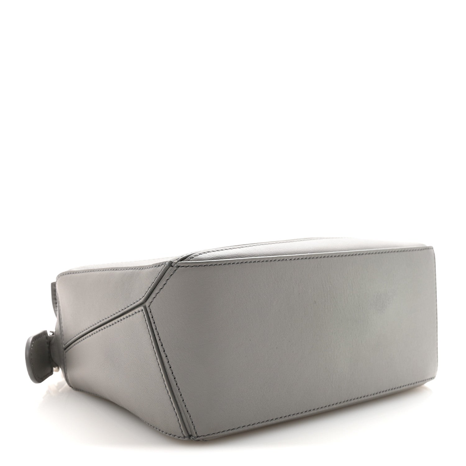 Calfskin Small Puzzle Bag Pearl Grey