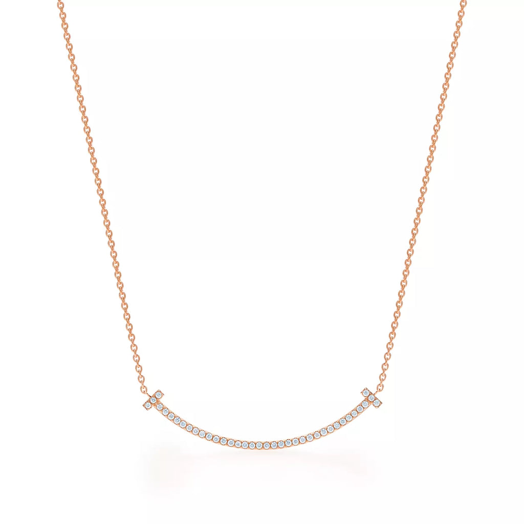 Tiffany T Smile Pendant with Diamonds