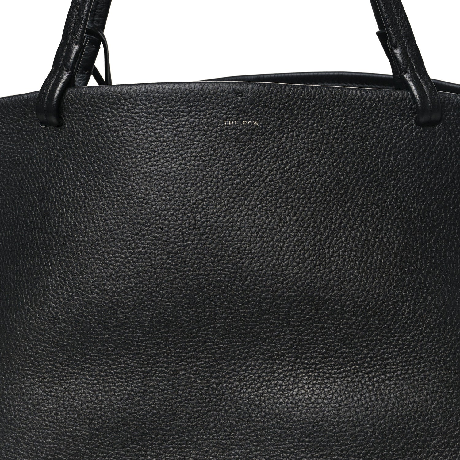 Grained Calfskin Park Tote Three Black