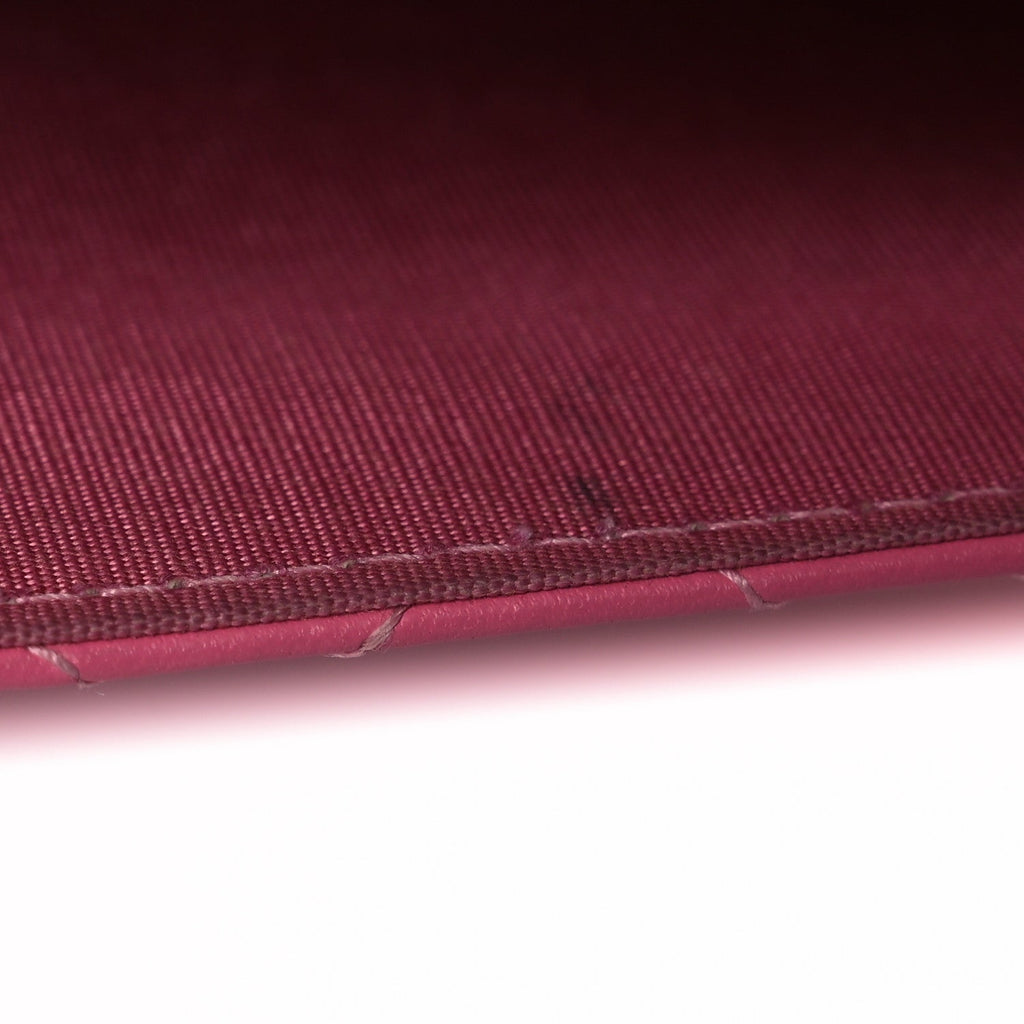 Lambskin Quilted Boy Square Wallet on Chain WOC Pink