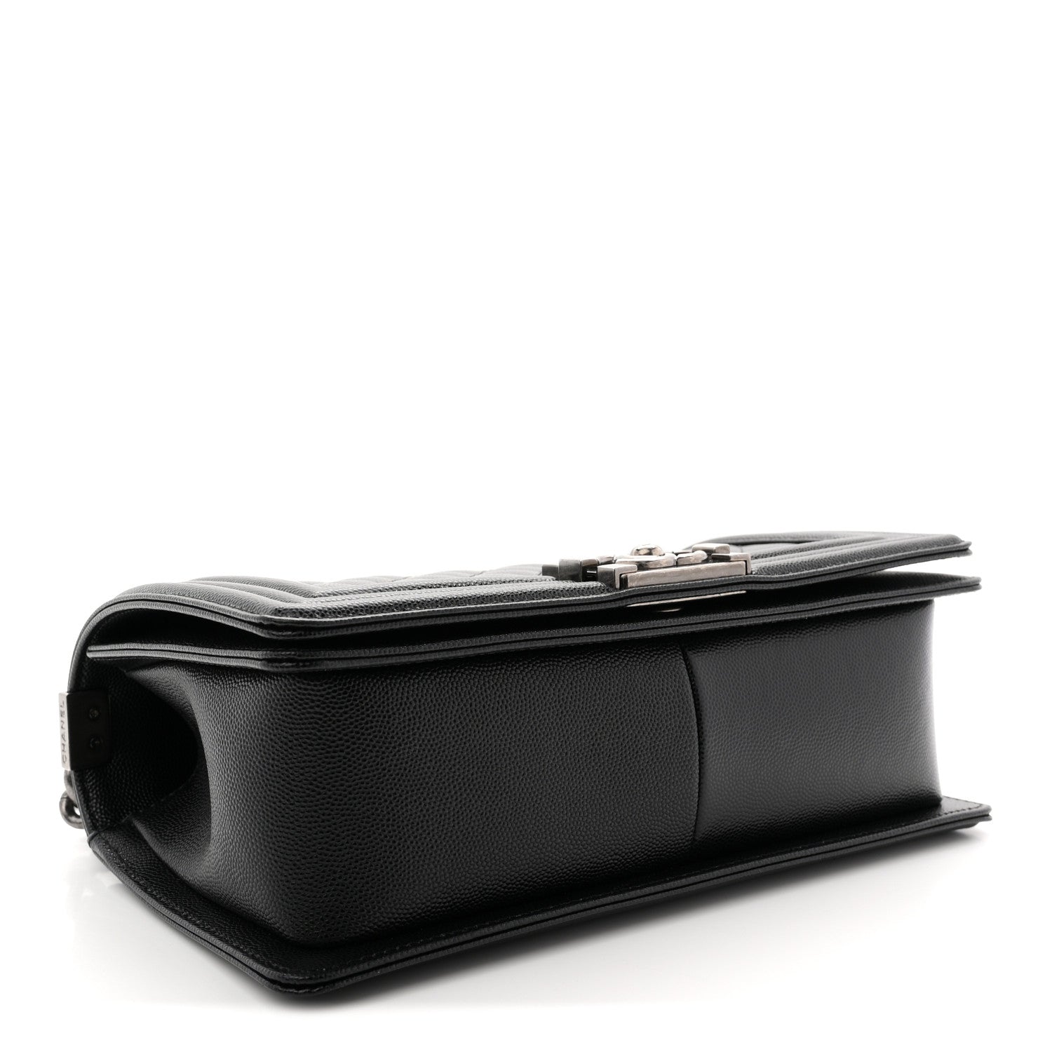Caviar Quilted Medium Boy Flap Black