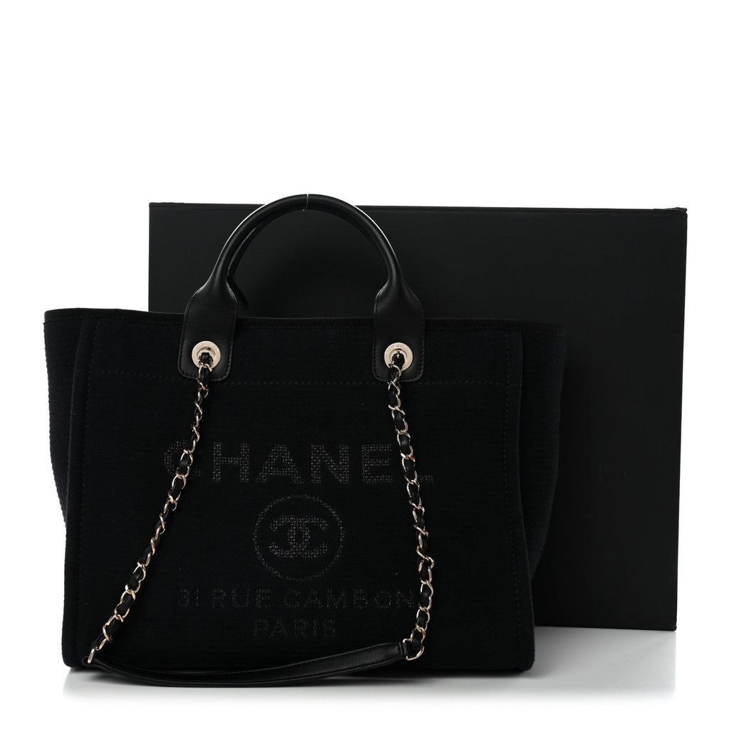 Mixed Fibers Small Deauville Tote Black