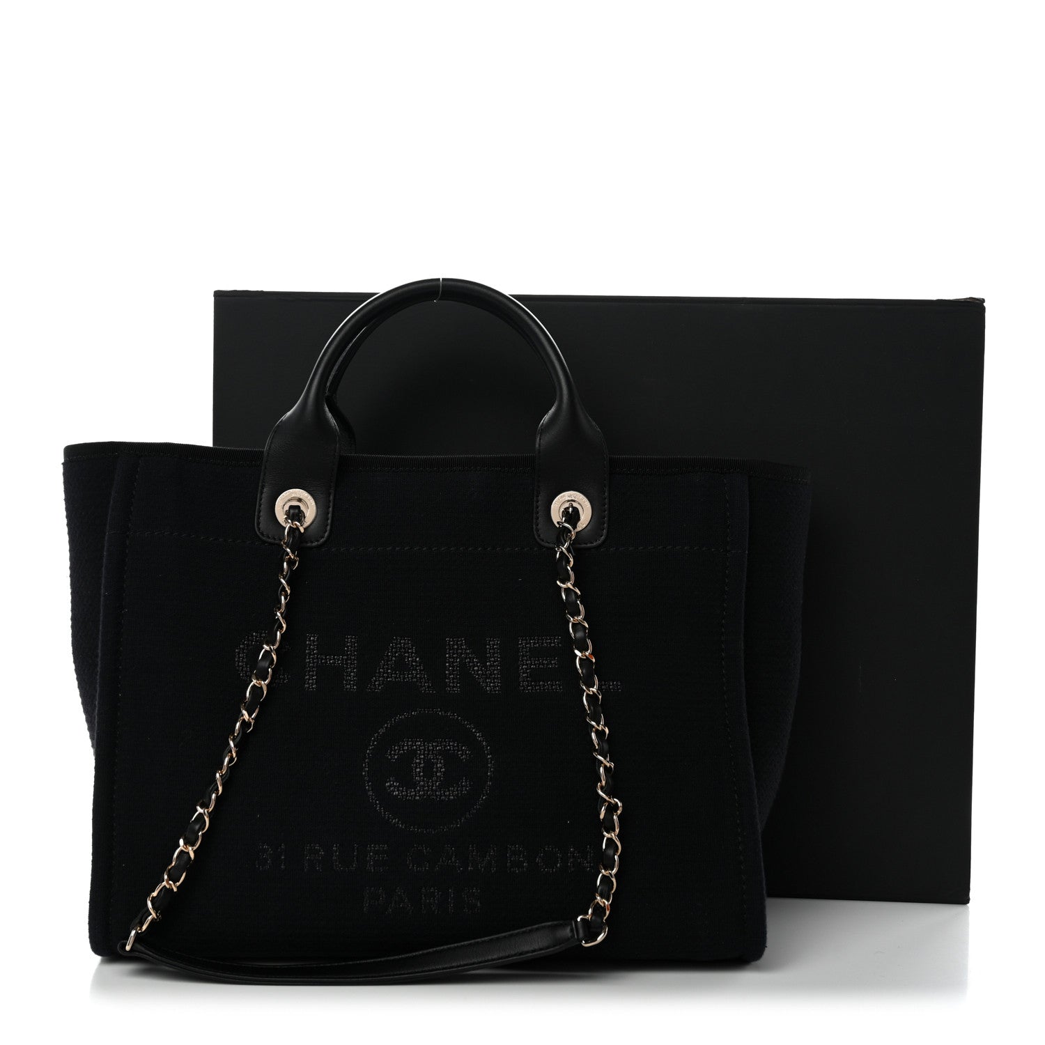 Mixed Fibers Small Deauville Tote Black