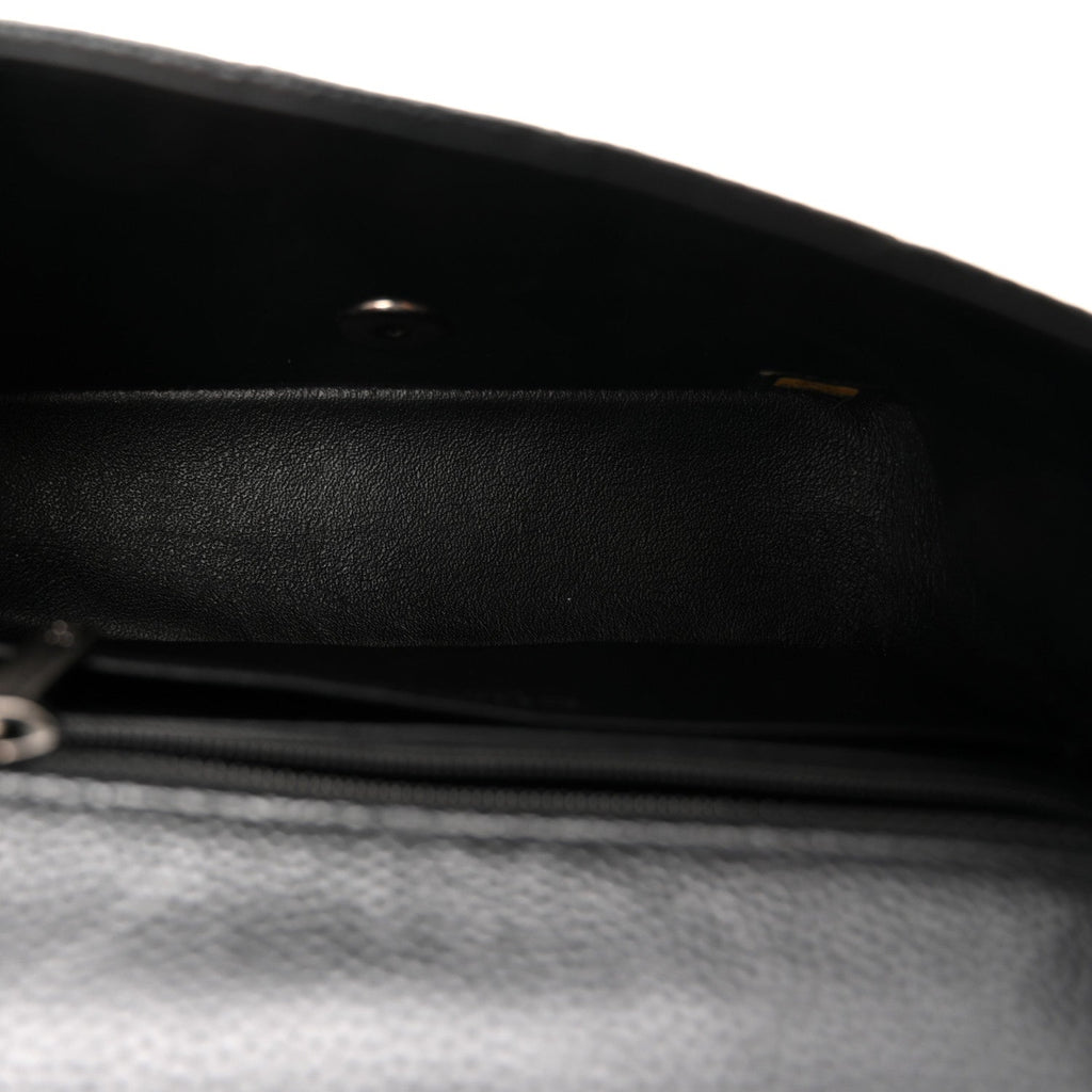 Caviar Quilted Mini Rectangular Flap Black