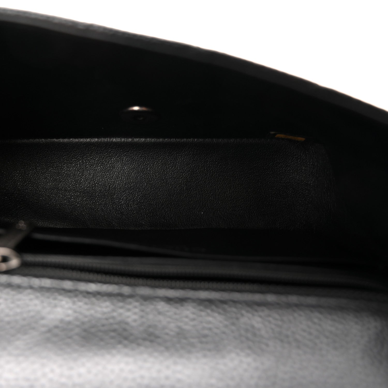 Caviar Quilted Mini Rectangular Flap Black
