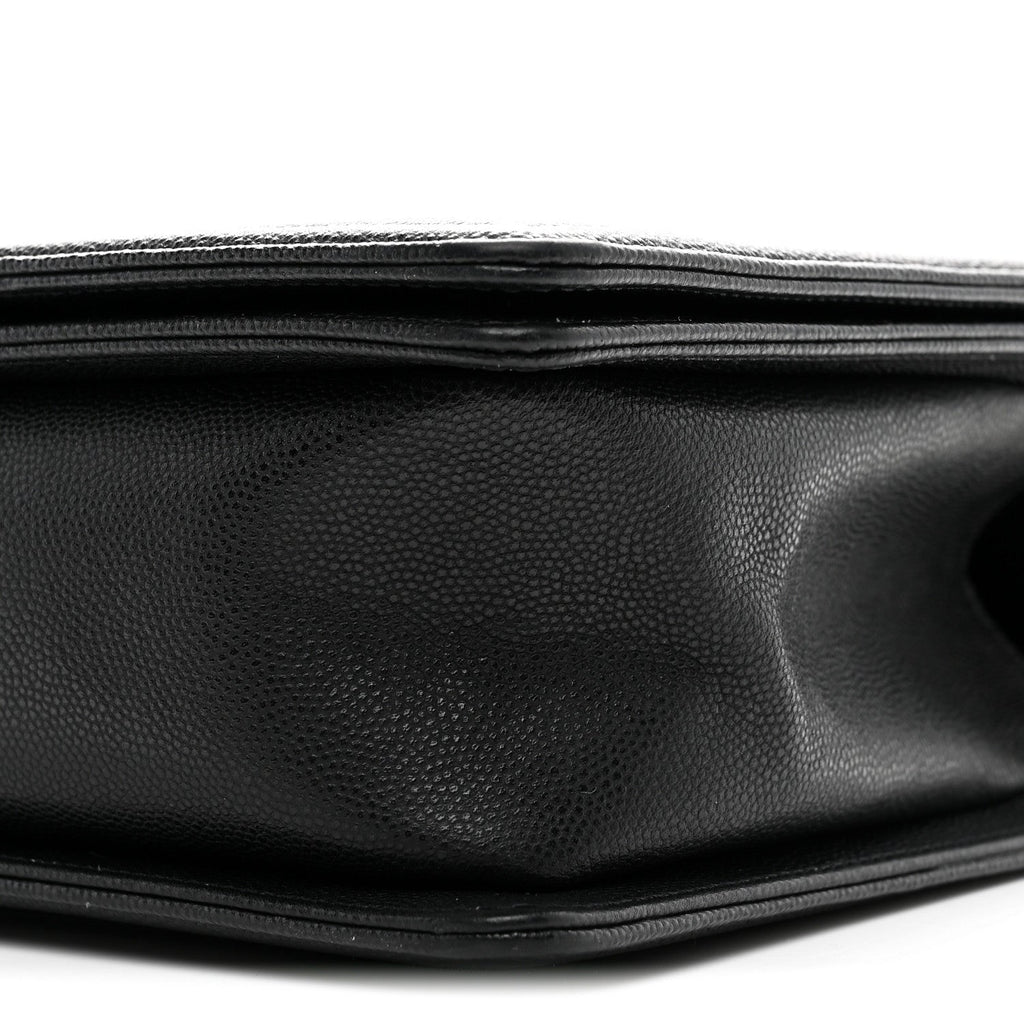 Caviar Quilted New Medium Boy Flap Black