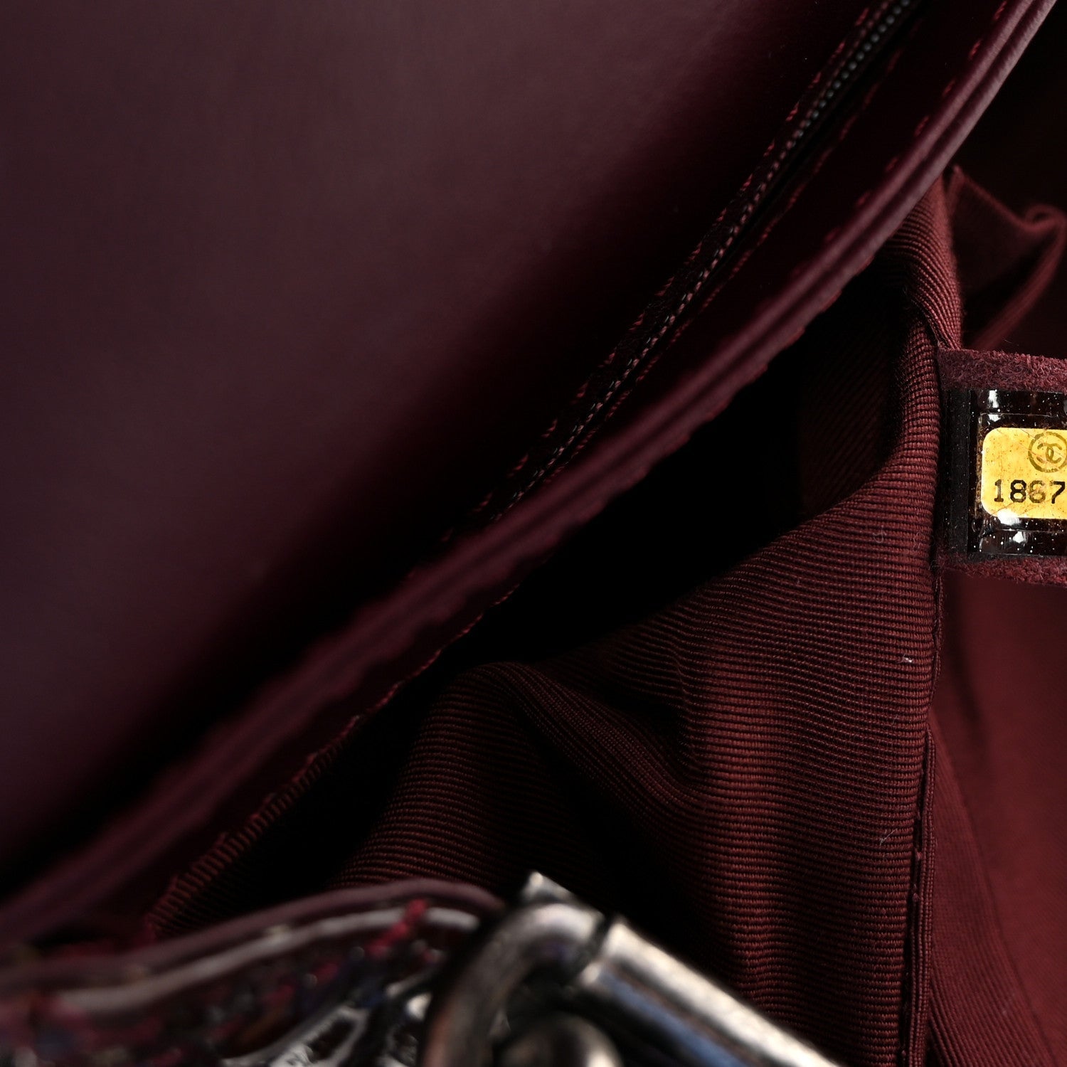 Patent New Medium Boy Reverso Flap Burgundy