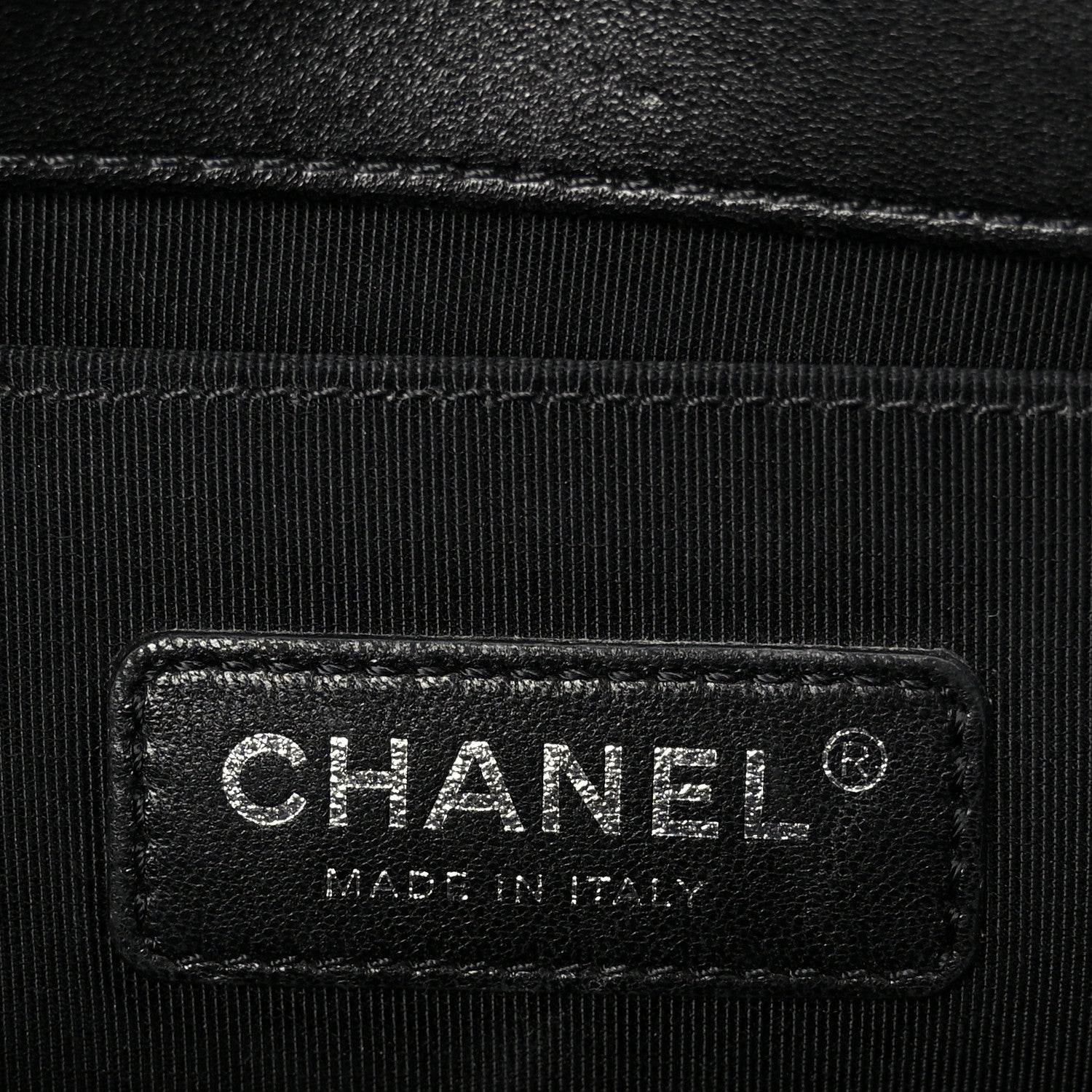 Lambskin Quilted Medium Boy Flap Black
