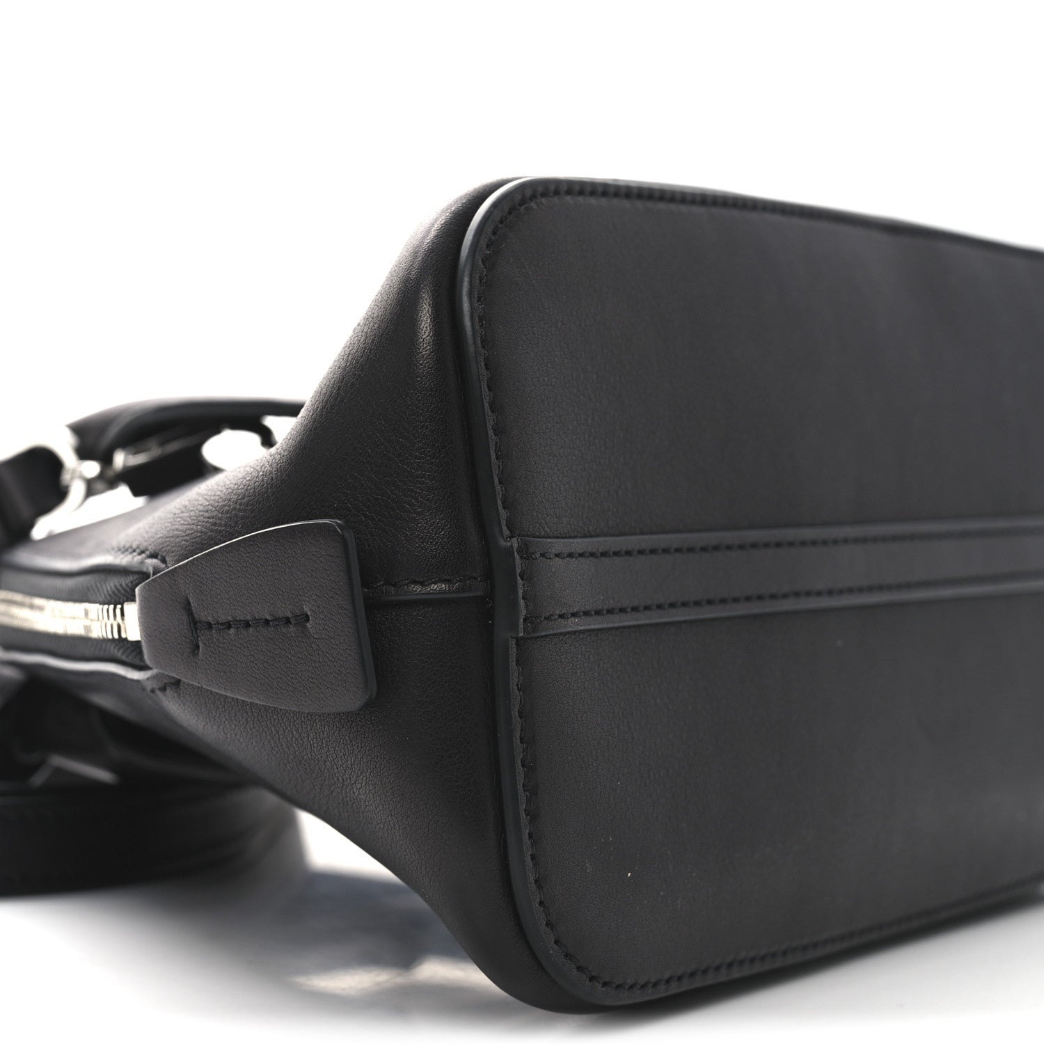Saddle Calfskin Mini Devon Bag Black
