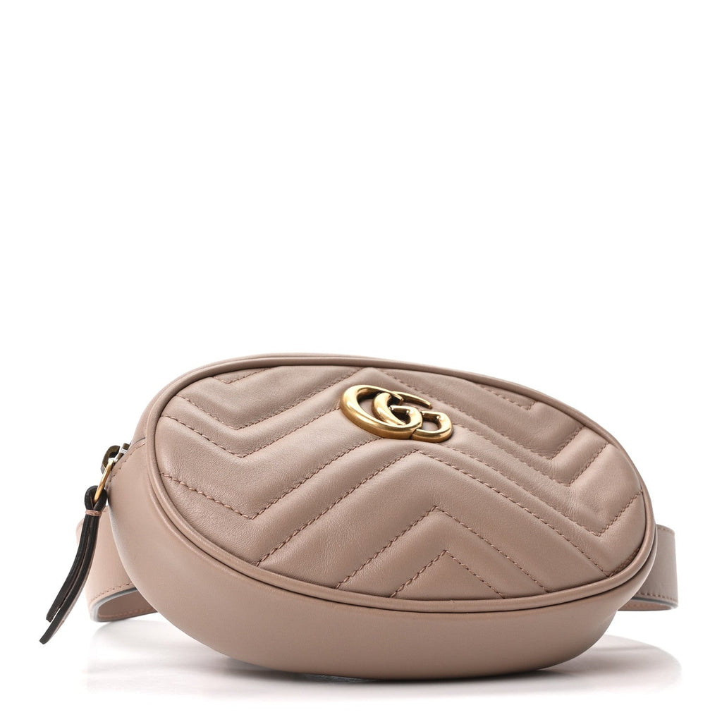 Calfskin Matelasse GG Marmont Belt Bag 85 34 Porcelain Rose