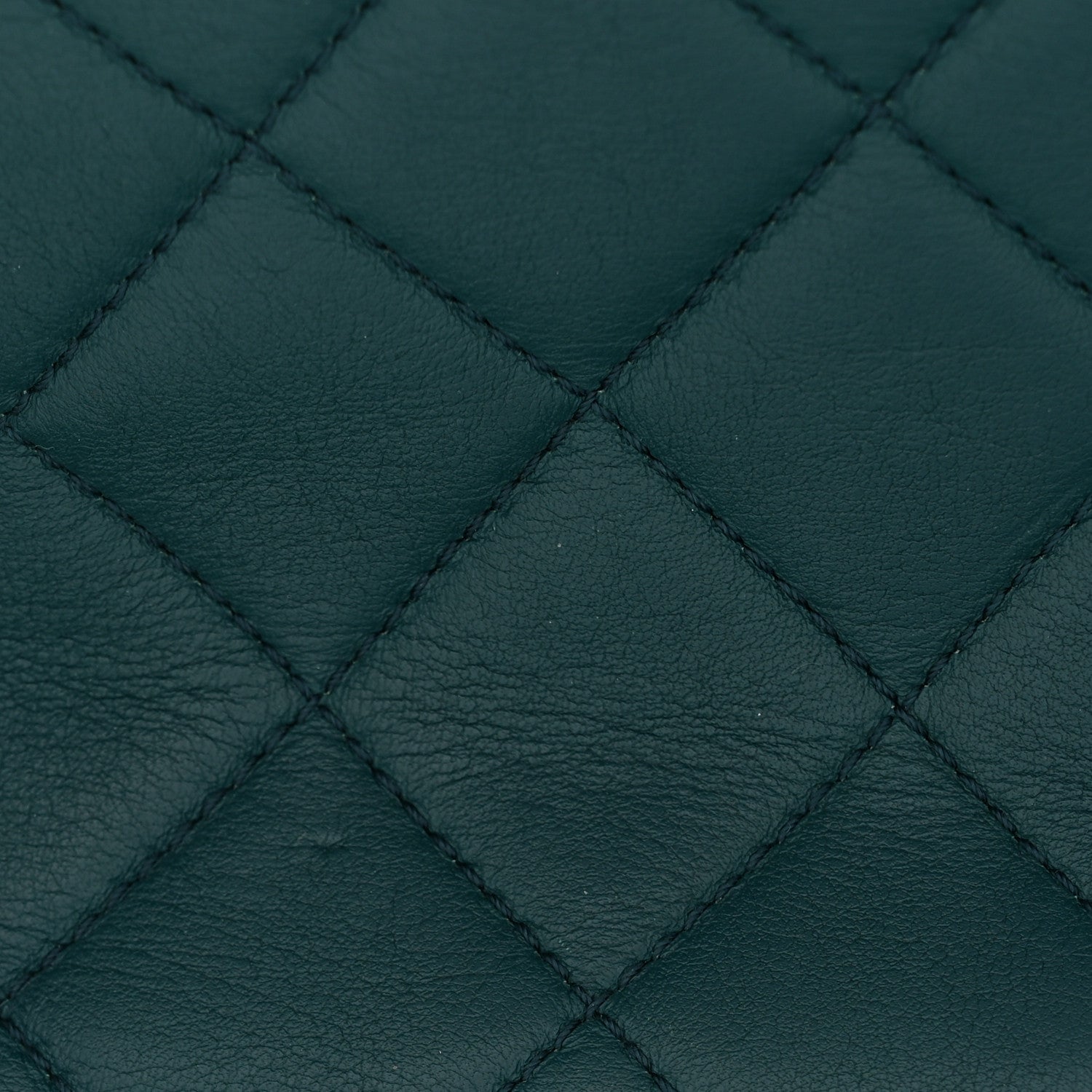 Lambskin Quilted Mini Rectangular Flap Dark Blue