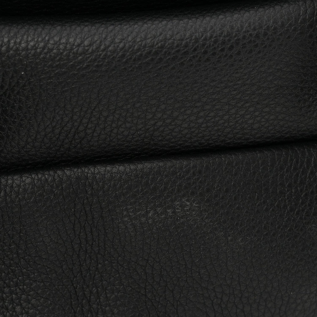 Soft Grained Calfskin XS Military Messenger Bag Black