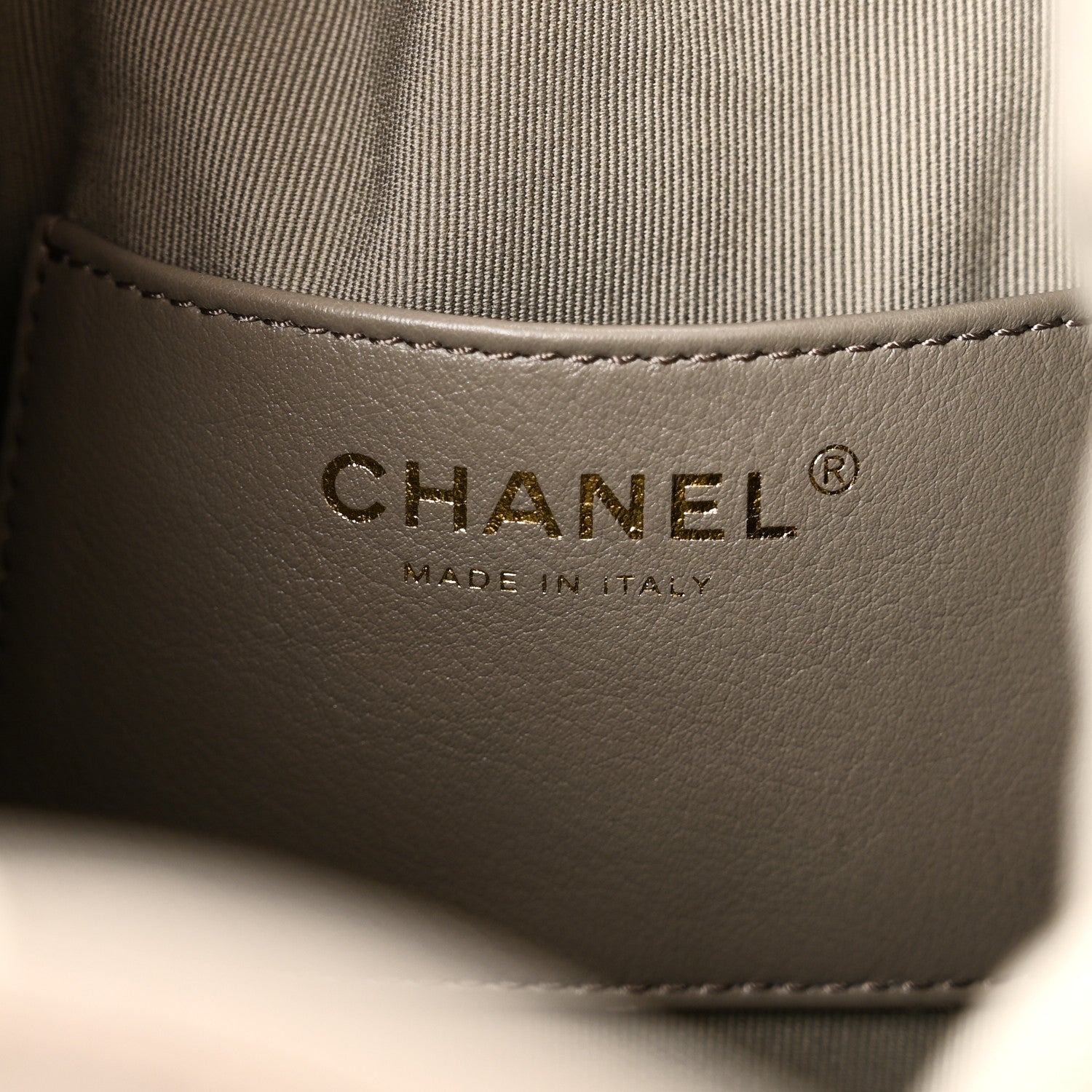 Suede Quilted Medium Chanel 25 Handbag Grey