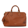 Grained Calfskin Low Key Speedy 30 Cognac
