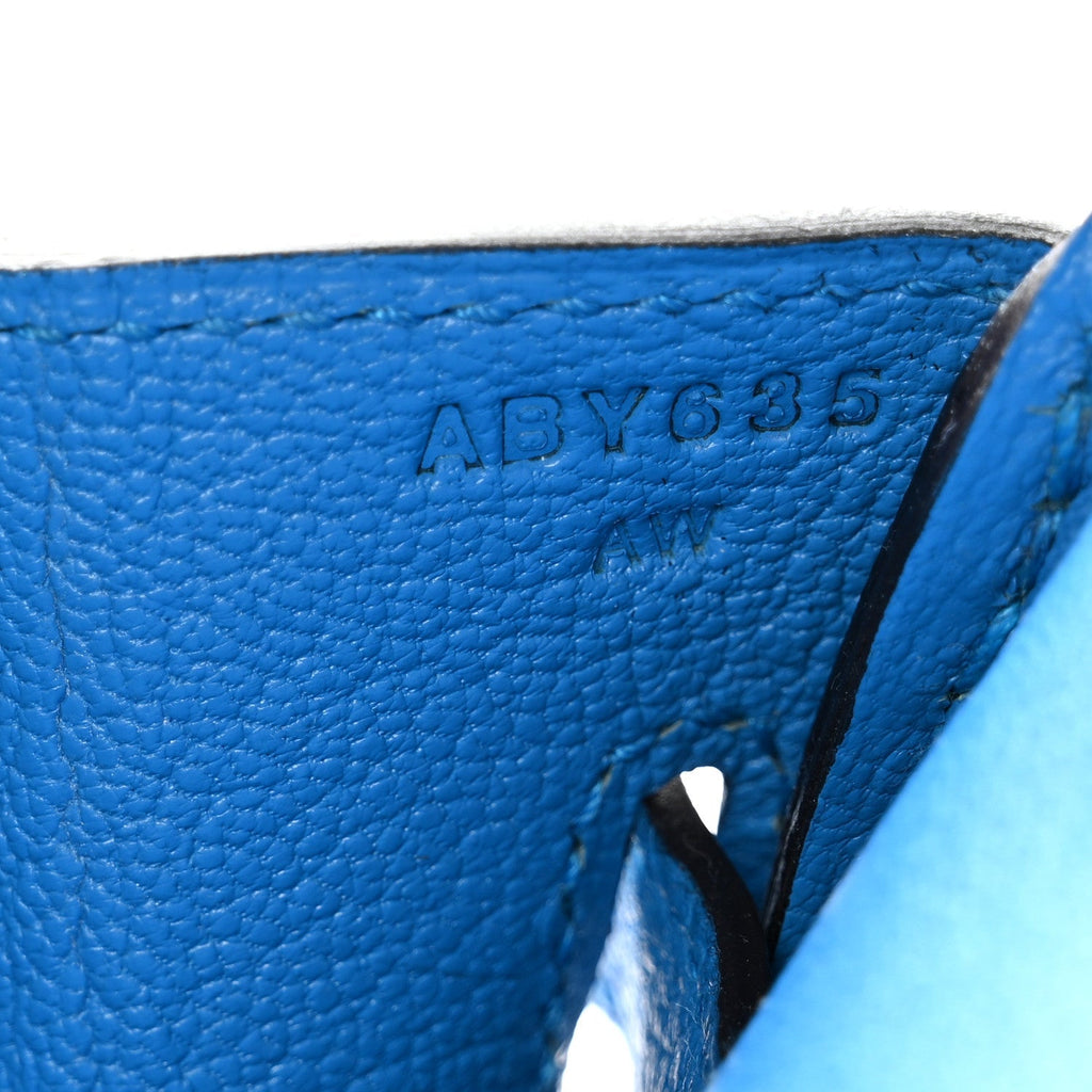Togo Birkin 30 Bleu Zanzibar