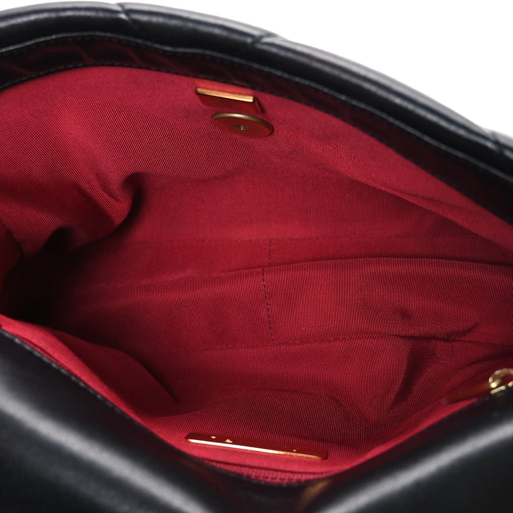 Lambskin Quilted Medium Chanel 19 Flap Black