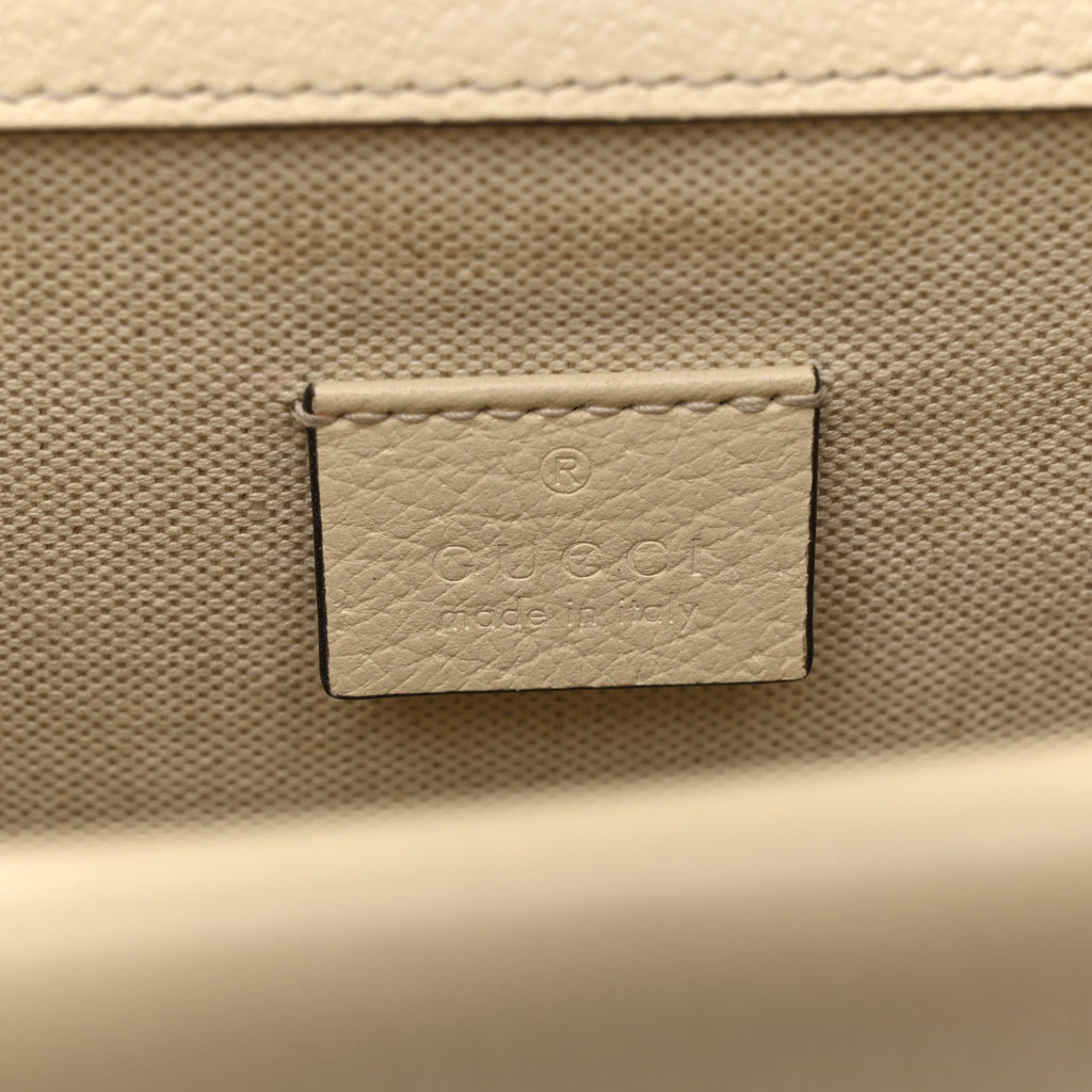Textured Calfskin Crystal Mini Dionysus Shoulder Bag Mystic White