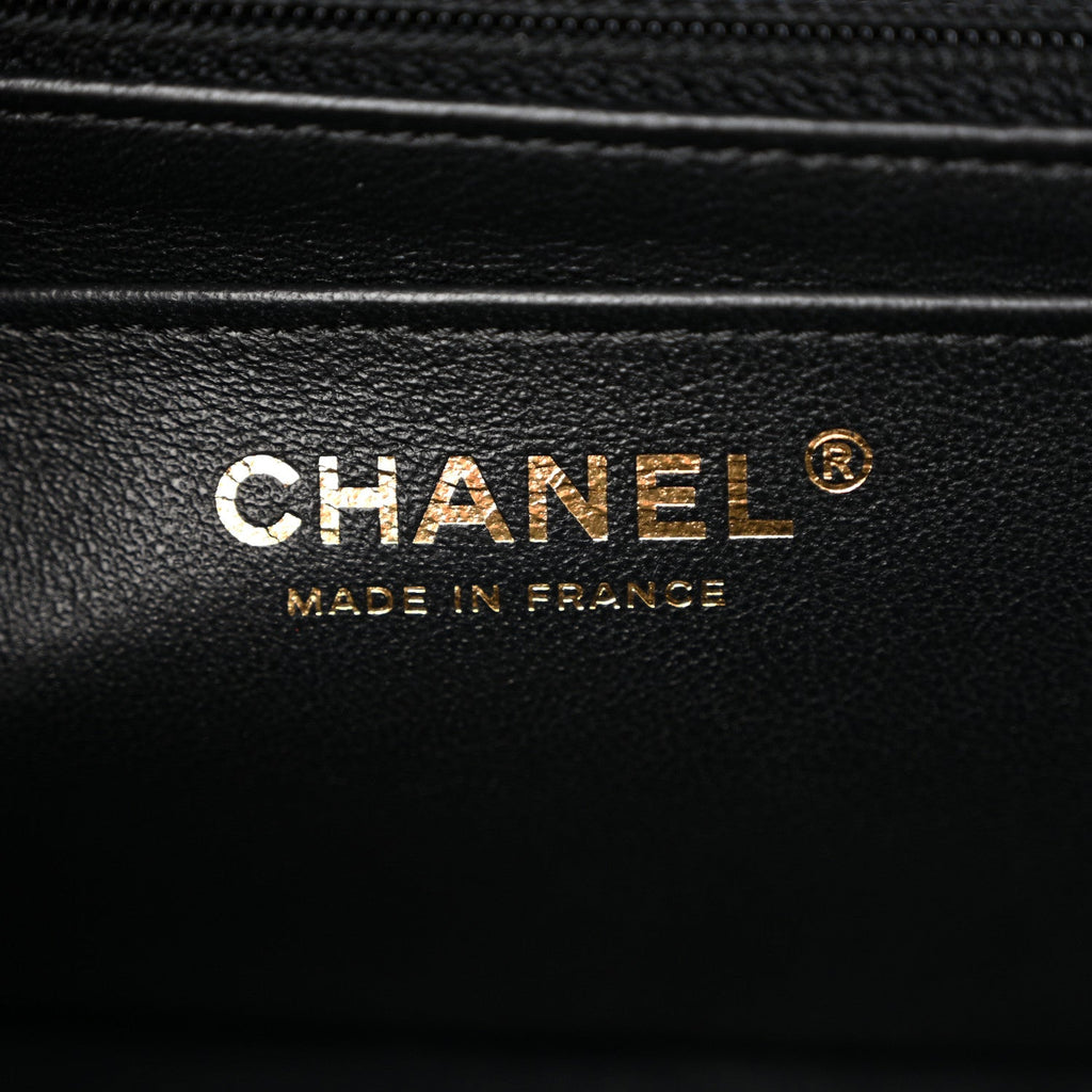 Caviar Quilted Mini Rectangular Flap Black