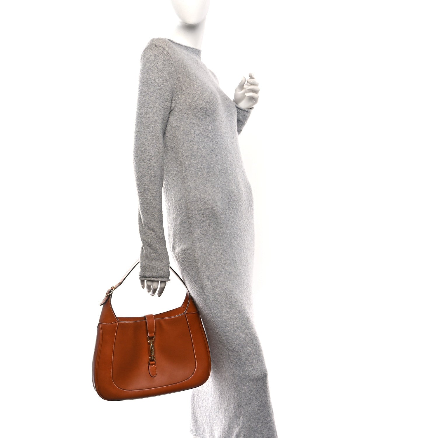 Calfskin Medium Jackie 1961 Hobo Harness Brown