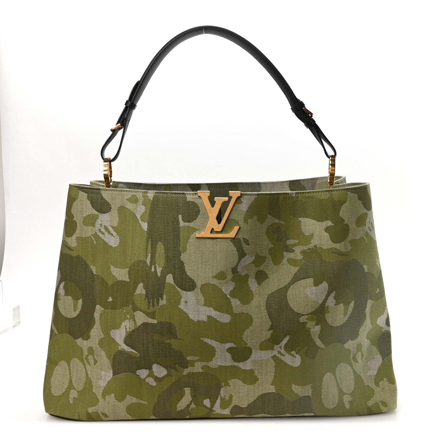LV X TM Washed Denim Artycapucines Camouflage XXXL Khaki